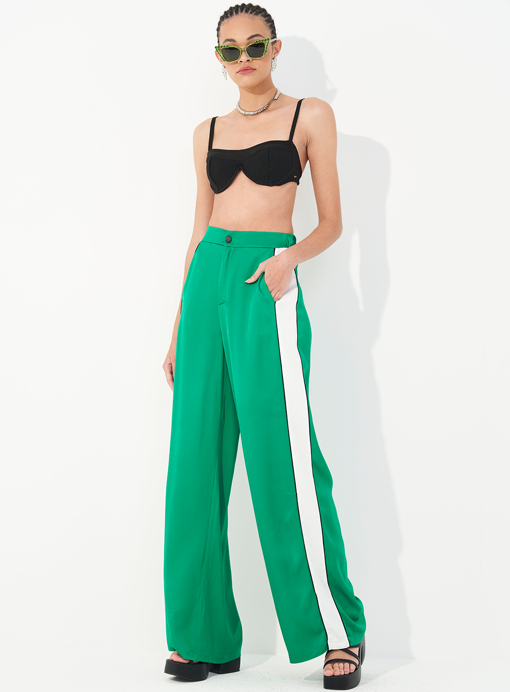 CALCA COLCCI 38 VERDE WABI