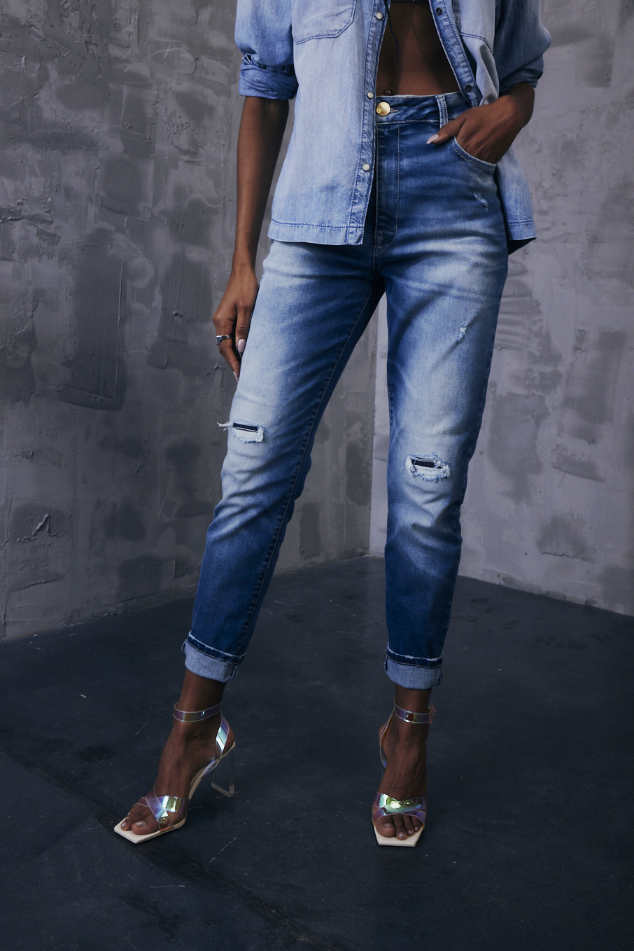 CALÇA JEANS AYLA 40 INDIGO