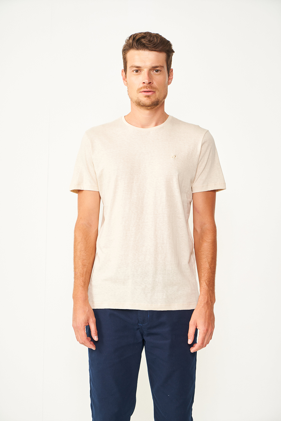 CAMISETA COLCCI P BEGE TAUPE