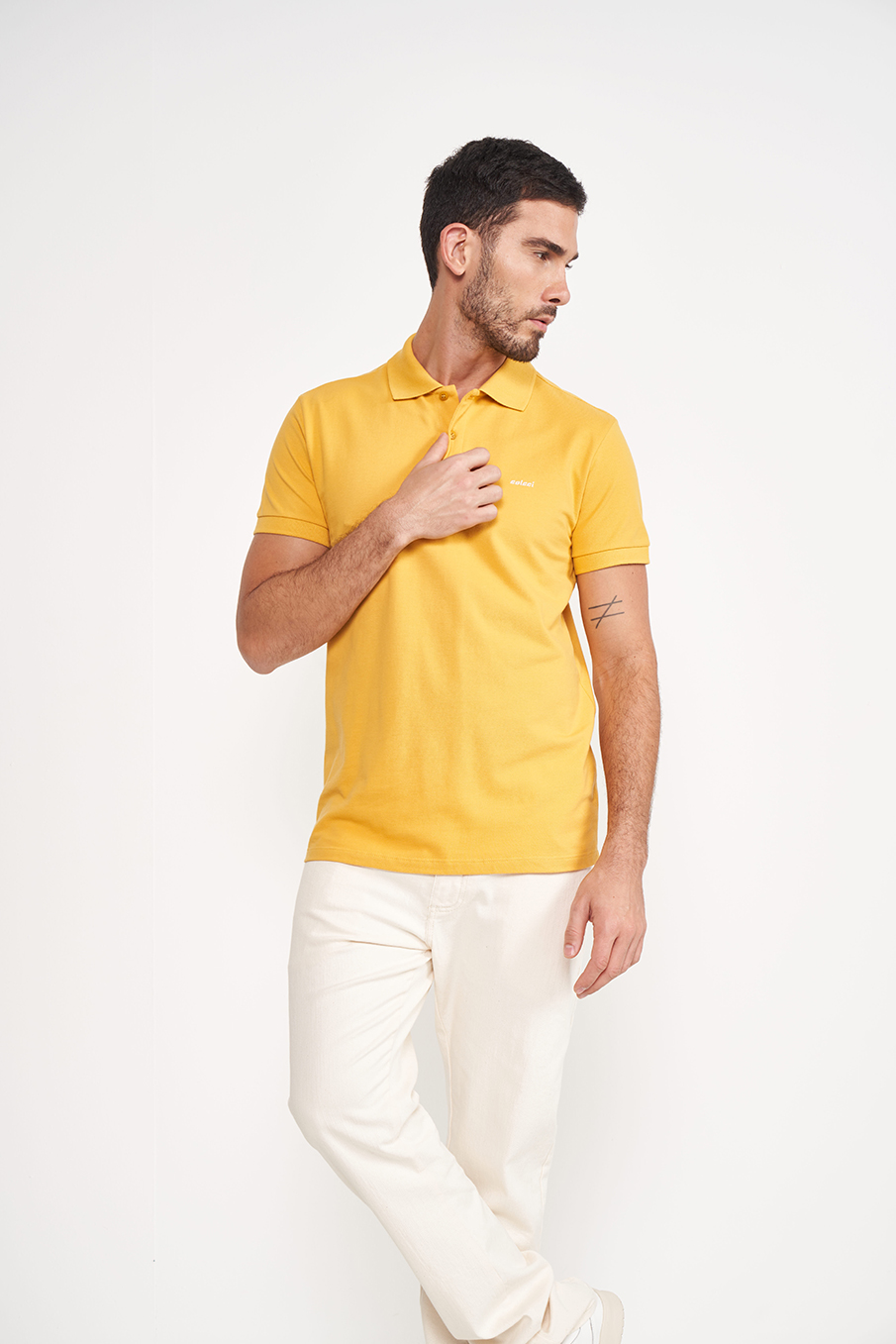 POLO COLCCI PP AMARELO OCHRE