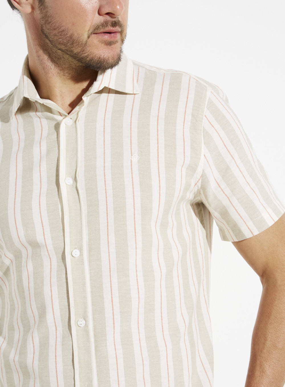 CAMISA LINHO LISTRADA ST BARTHS P LISTRADO