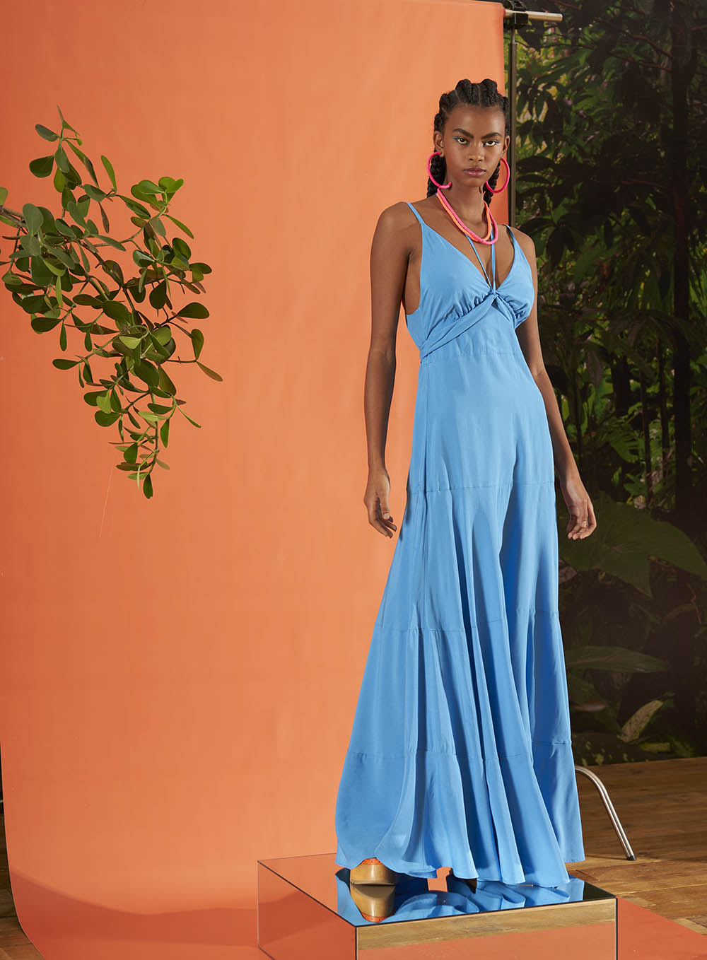 VESTIDO LONGO COLCCI 34 PRETO