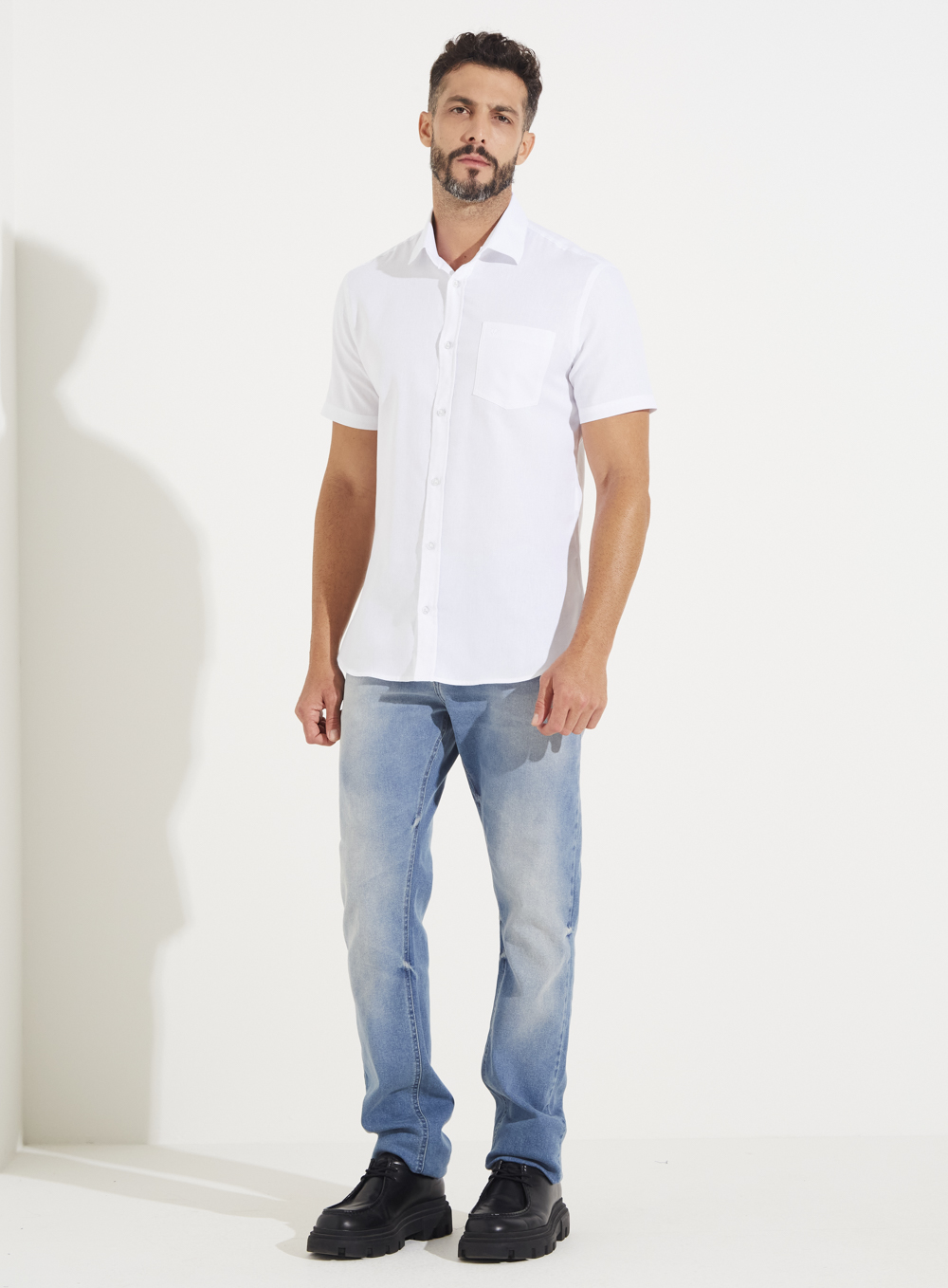 CAMISA LINHO ST BARTHS GG BRANCO