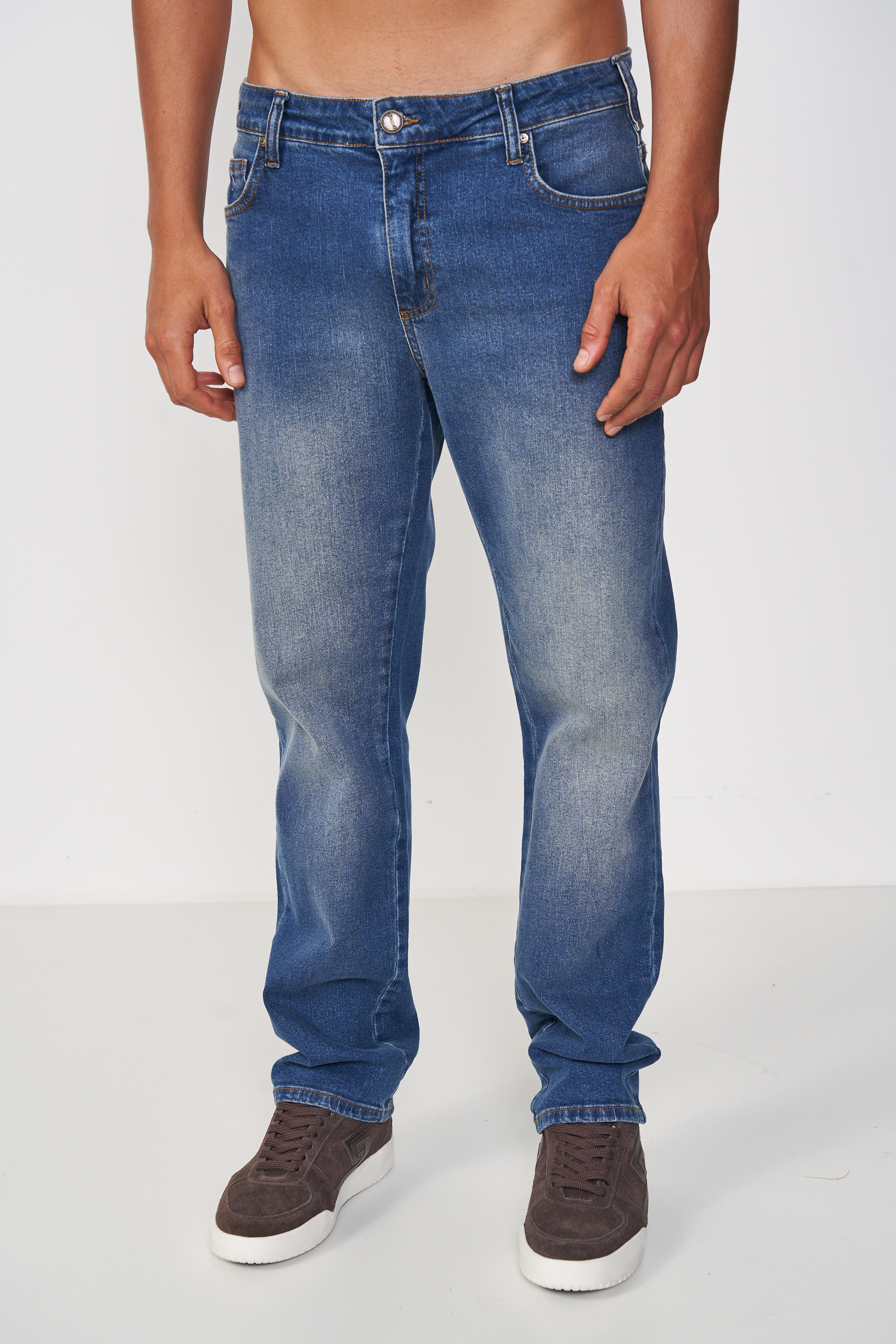 CALÇA JEANS RETA NOVA 50 INDIGO