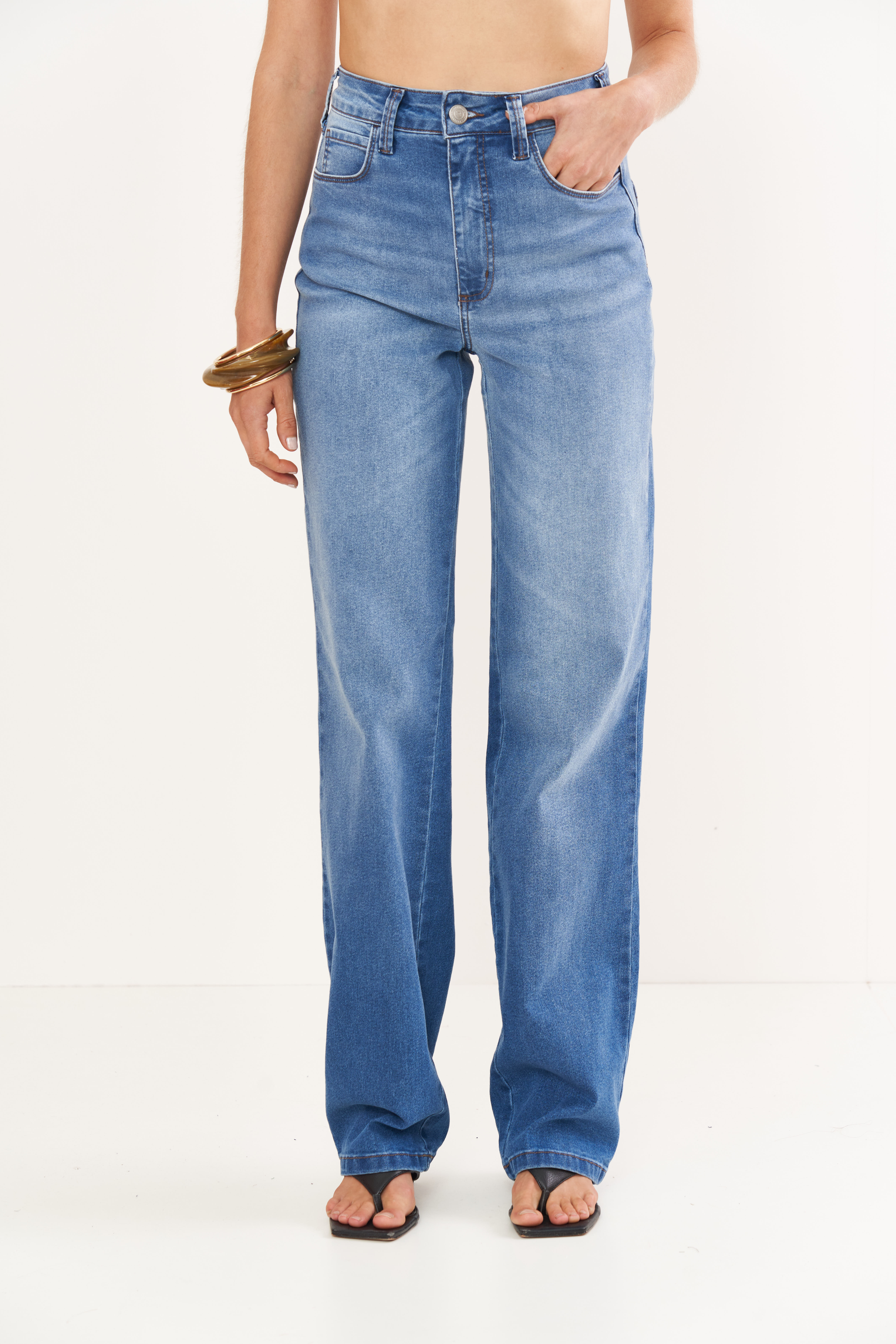 CALÇA JEANS JULIETTE STRECH 42 INDIGO