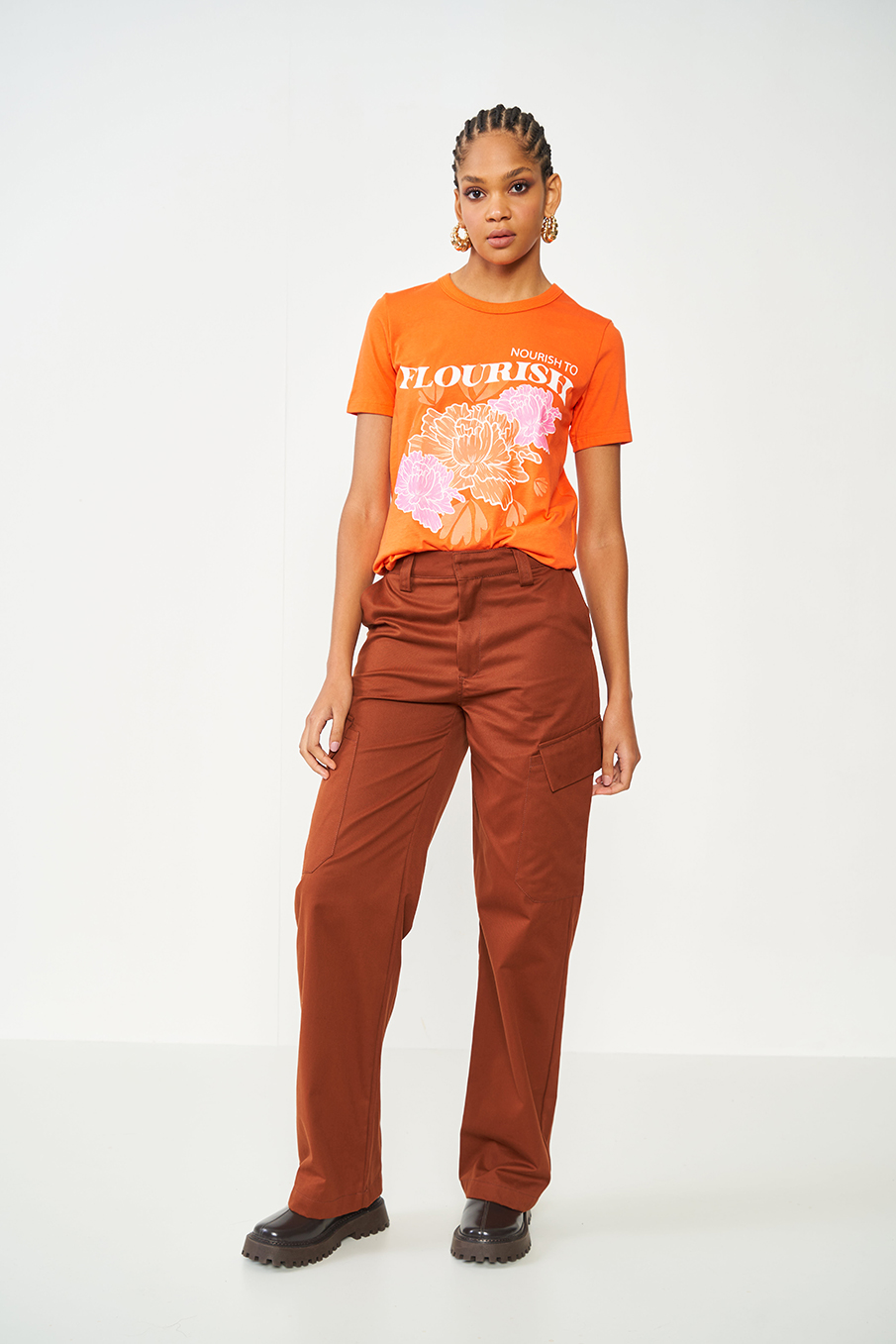 CAMISETA ESTAMPADA PP LARANJA SAOKO