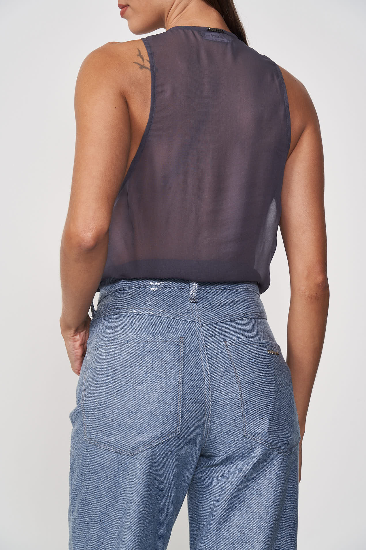 BLUSA COLCCI G CINZA FULIGEM