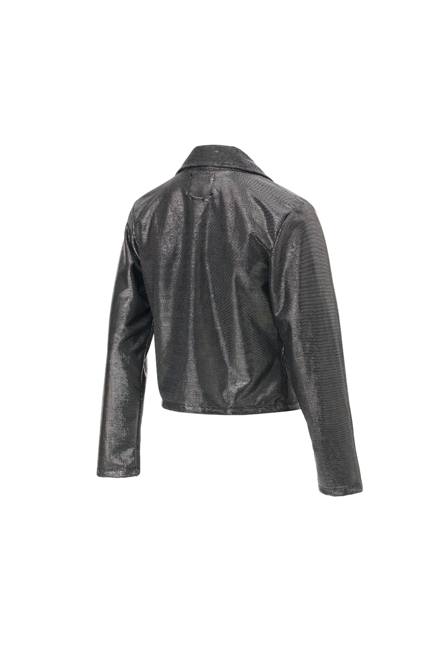 JAQUETA METALIZADA P PRATA/PRETO