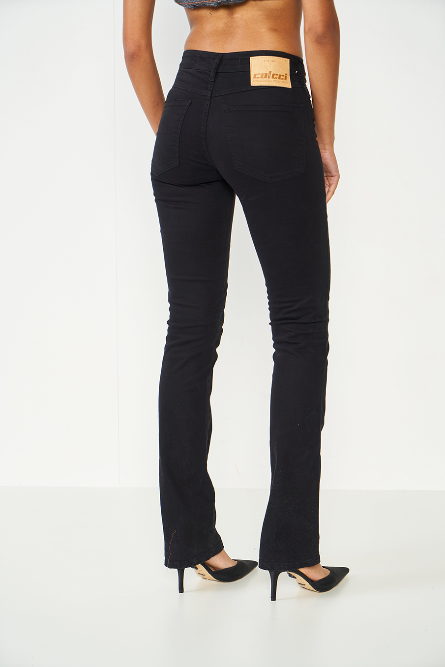 CALÇA SARJA BIA 34 PRETO