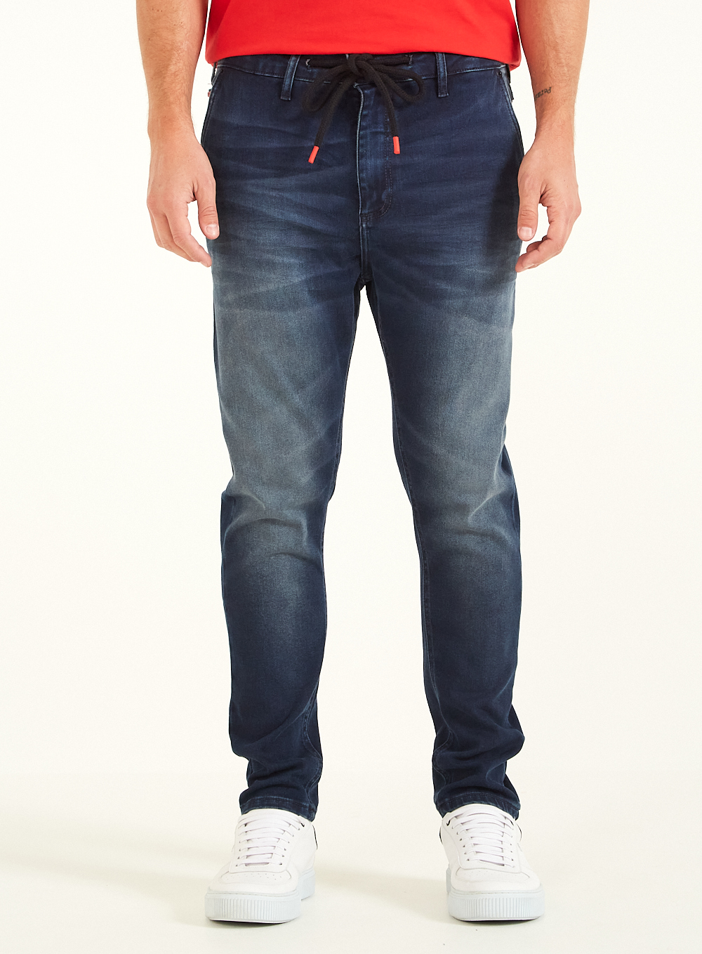 CALÇA JEANS JOGGING CROPPED 38 INDIGO
