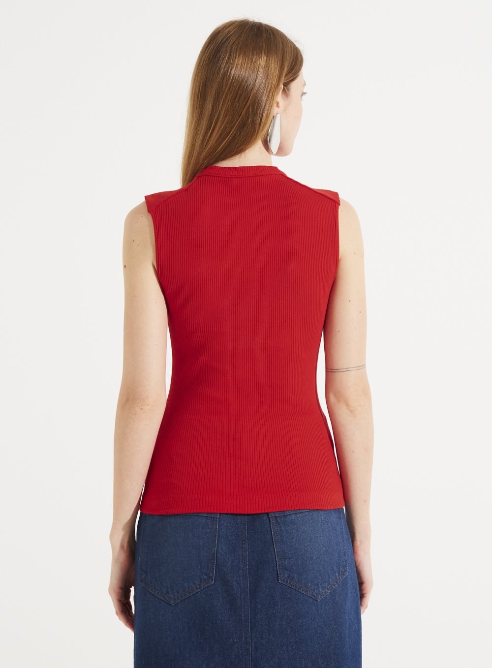 REGATA CANELADA P VERMELHO SPARKLY