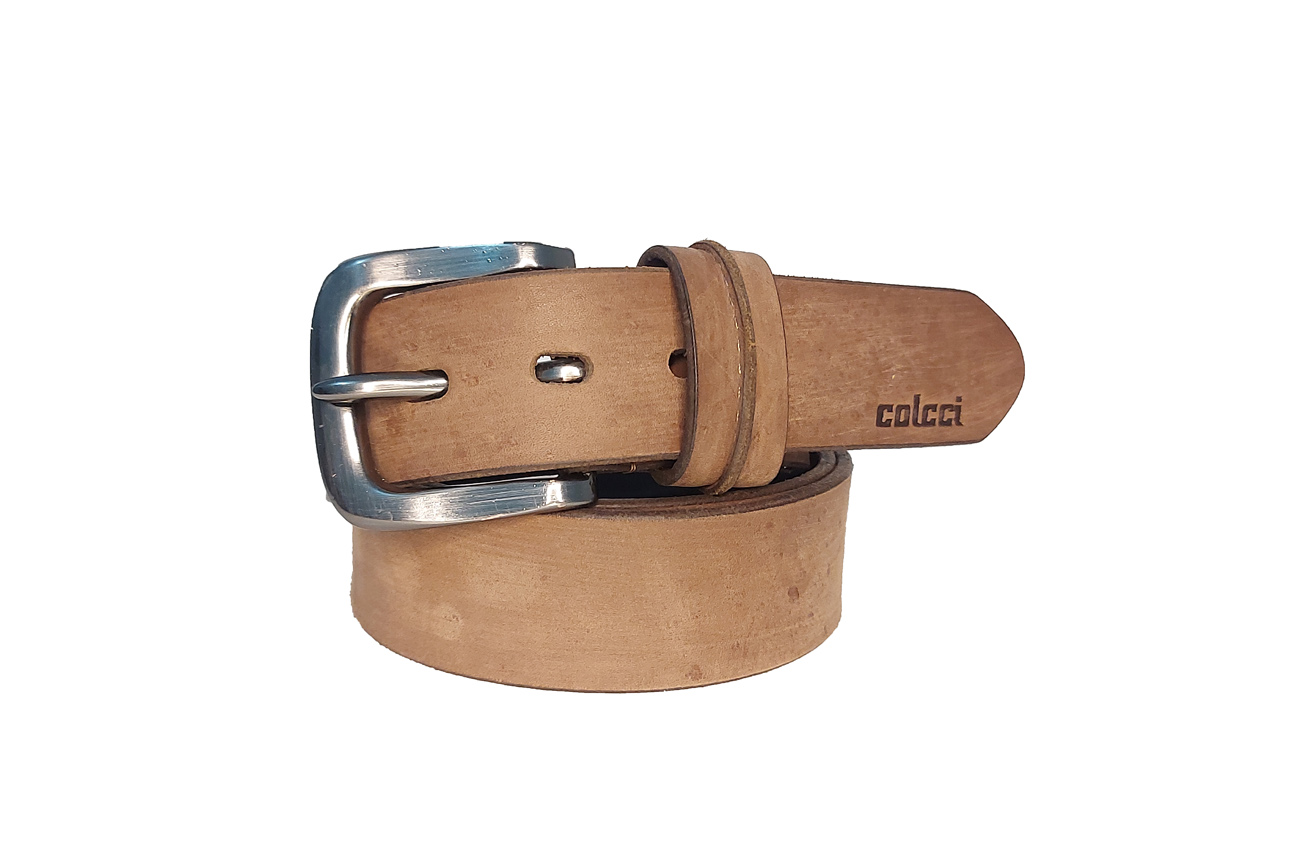 CINTO MASCULINO COURO COLCCI 100 MARROM COCONUT