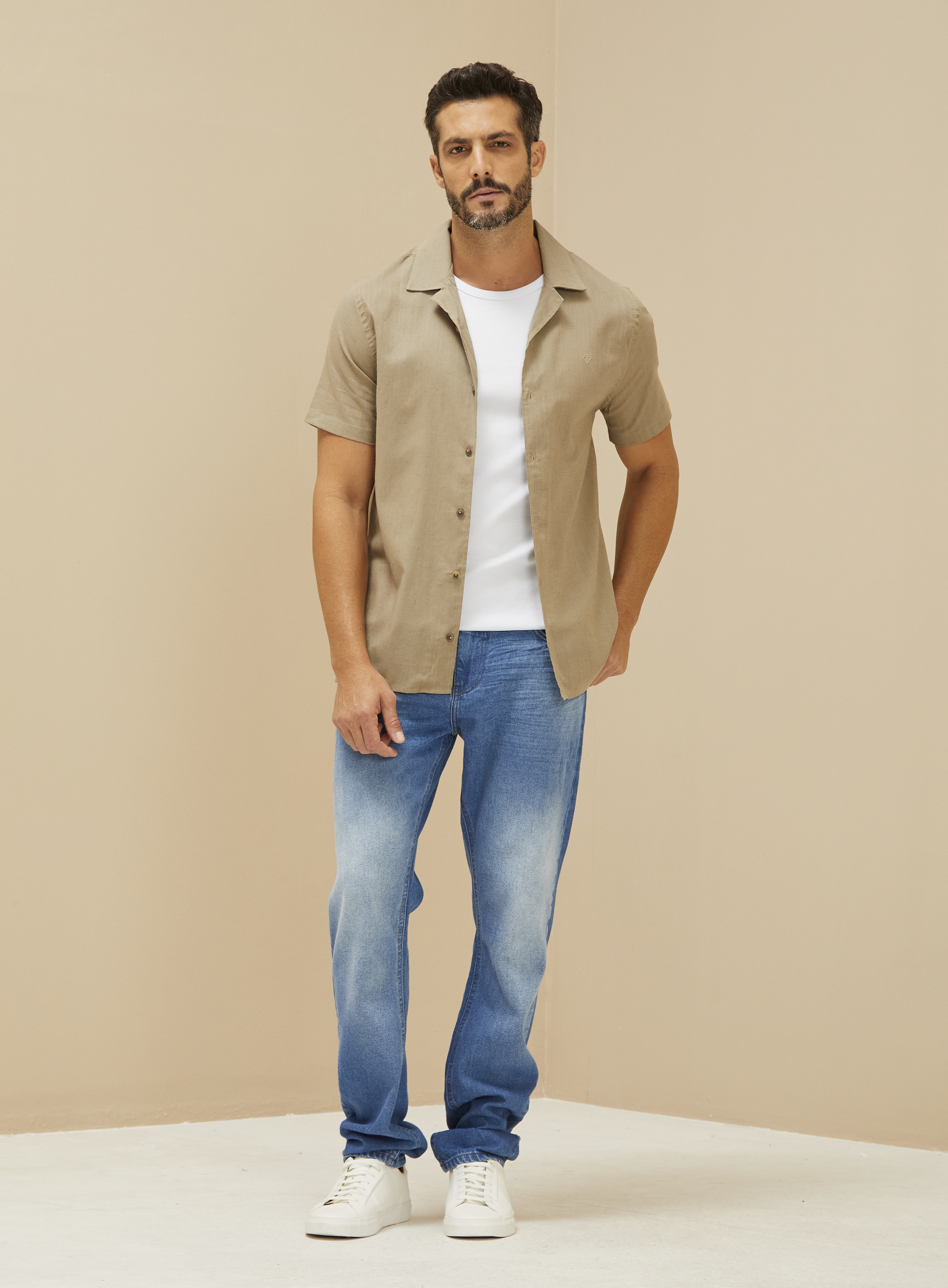 CALÇA JEANS PAUL SLIM 42 INDIGO
