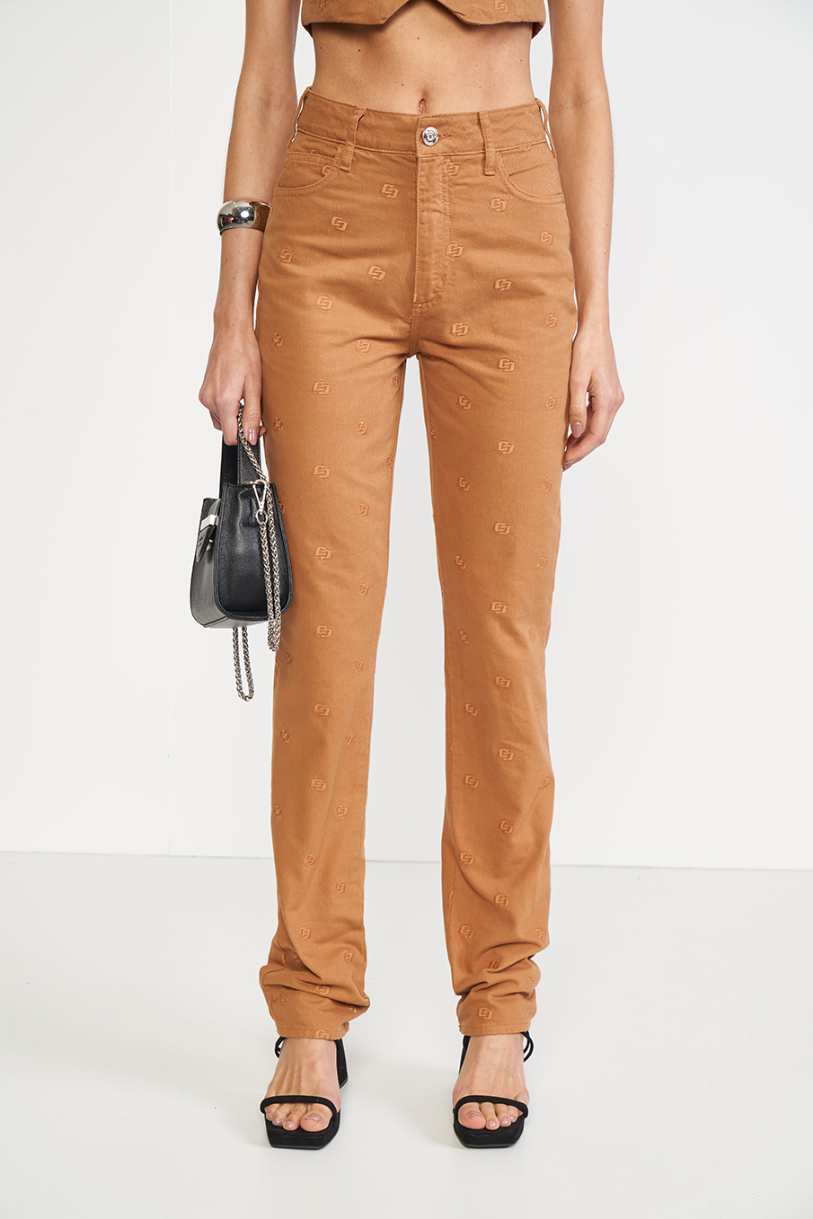 CALÇA SARJA KENDALL 36 MARROM ARENI