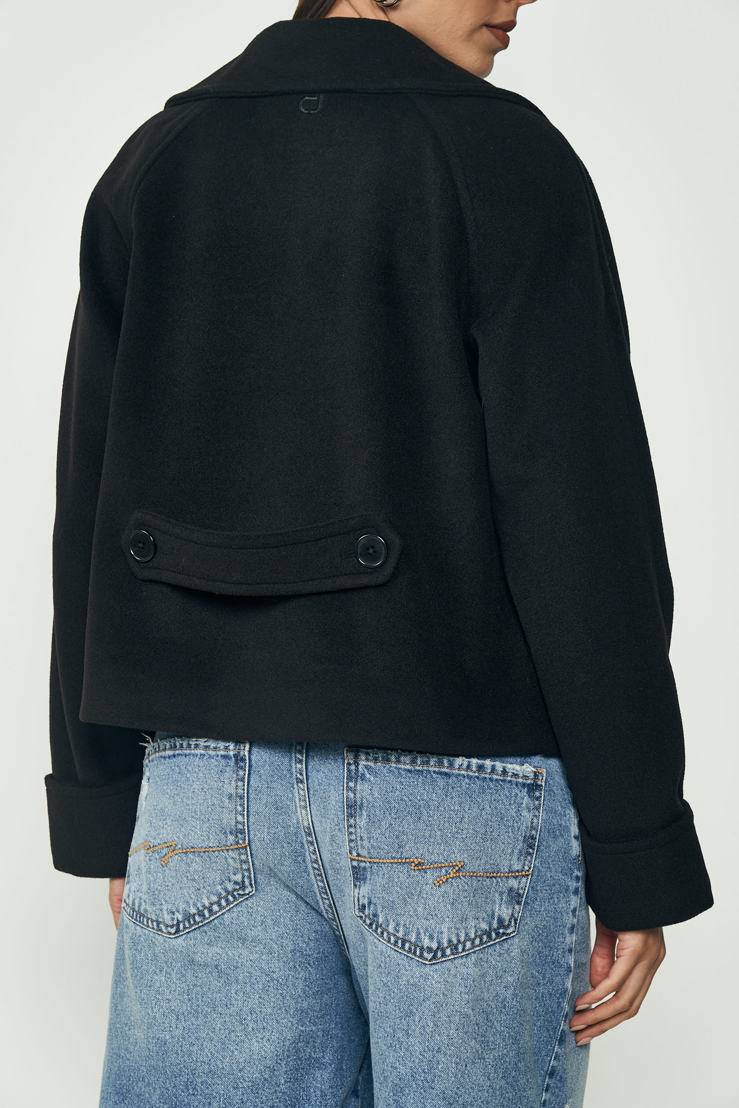 CASACO COLCCI JEANS M PRETO