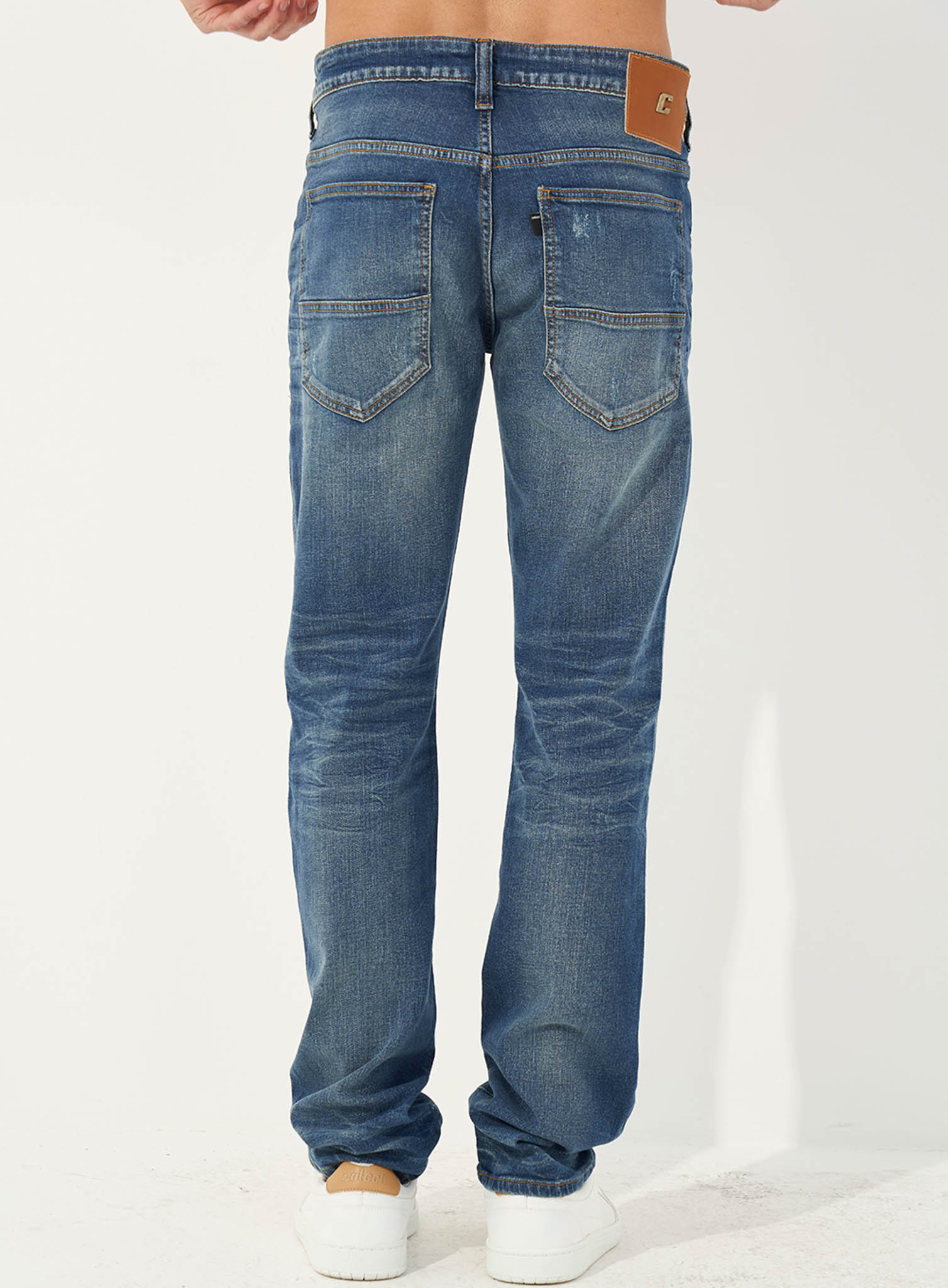 CALÇA JEANS ALEX SLIM 42 INDIGO