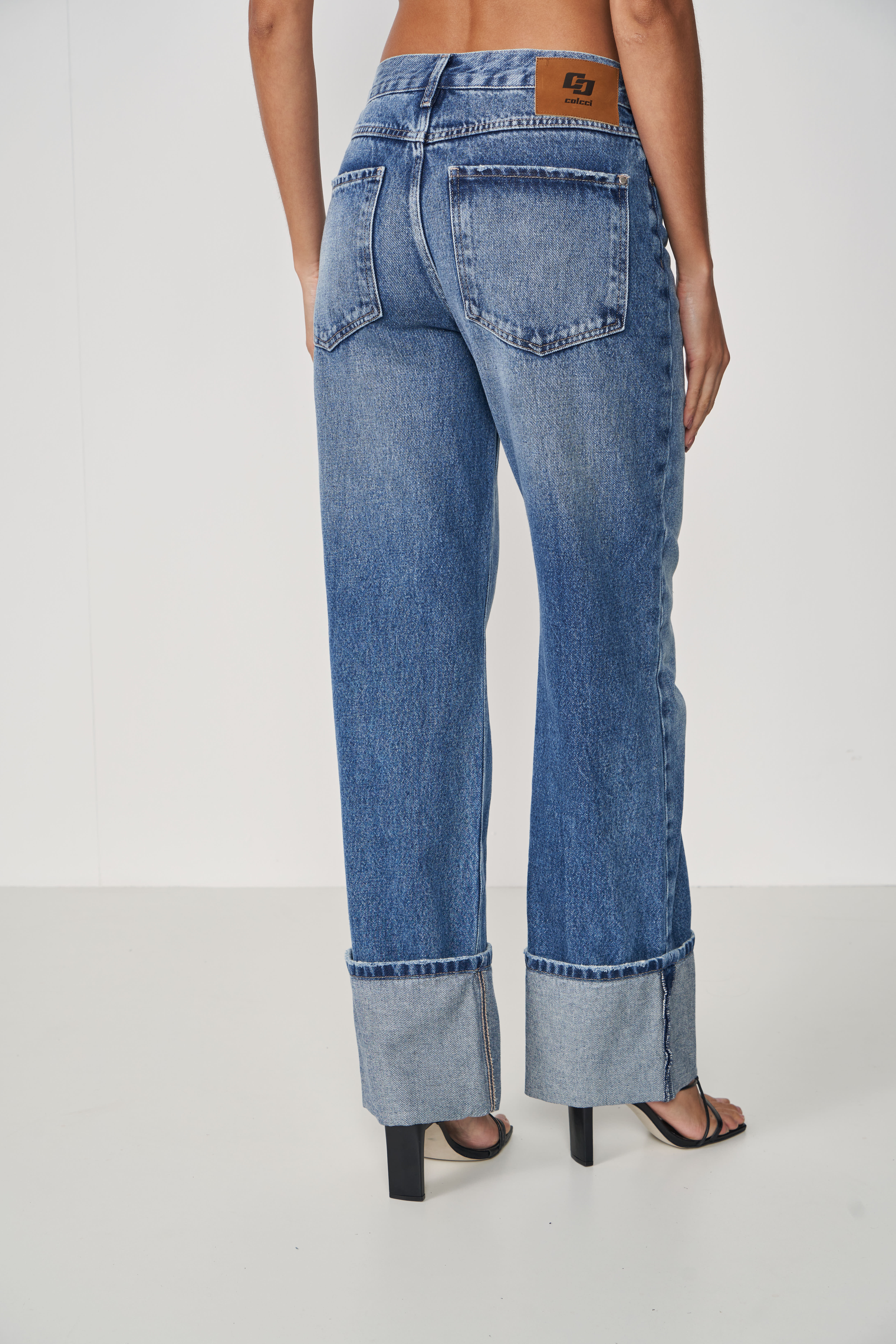 CALÇA JEANS LEONI LOW 46 INDIGO