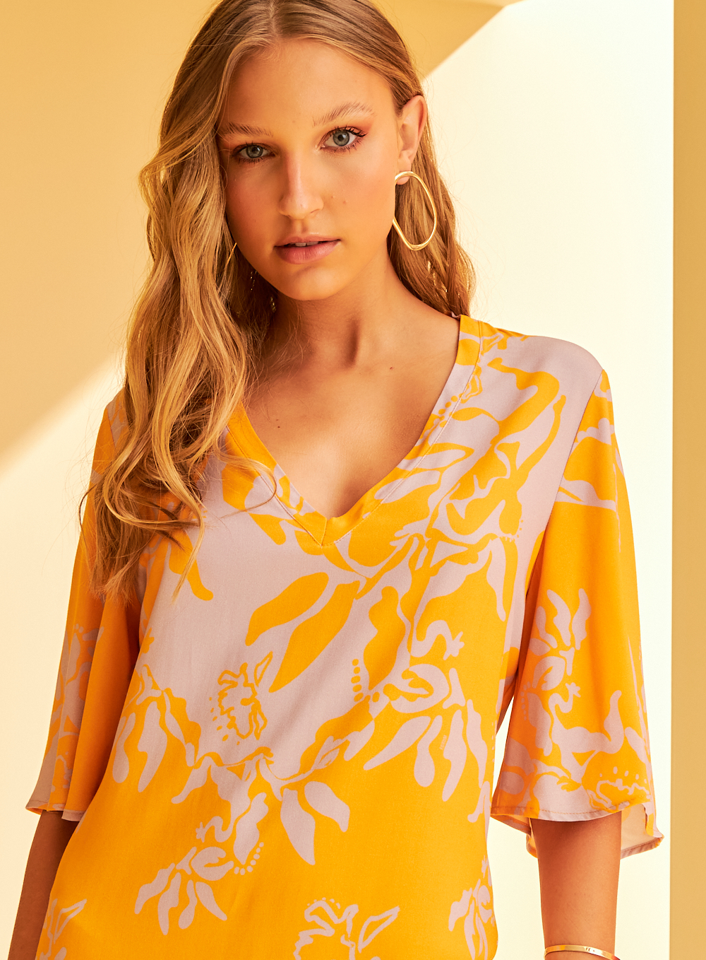 VESTIDO CURTO ESTAMPADO P JARDIM