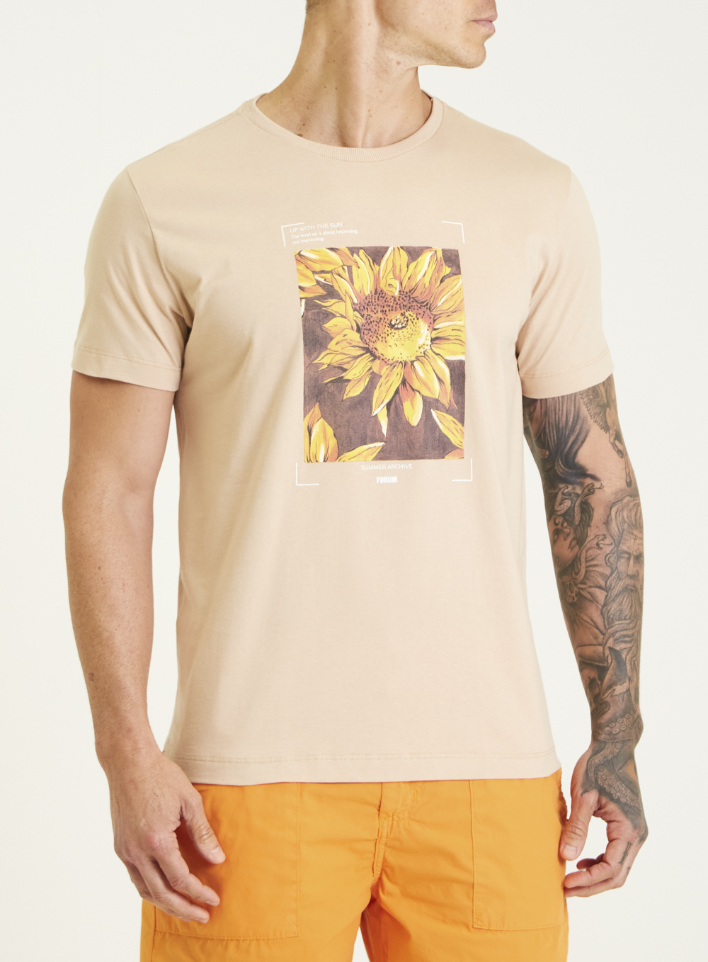 CAMISETA ESTAMPADA M BEGE LILY