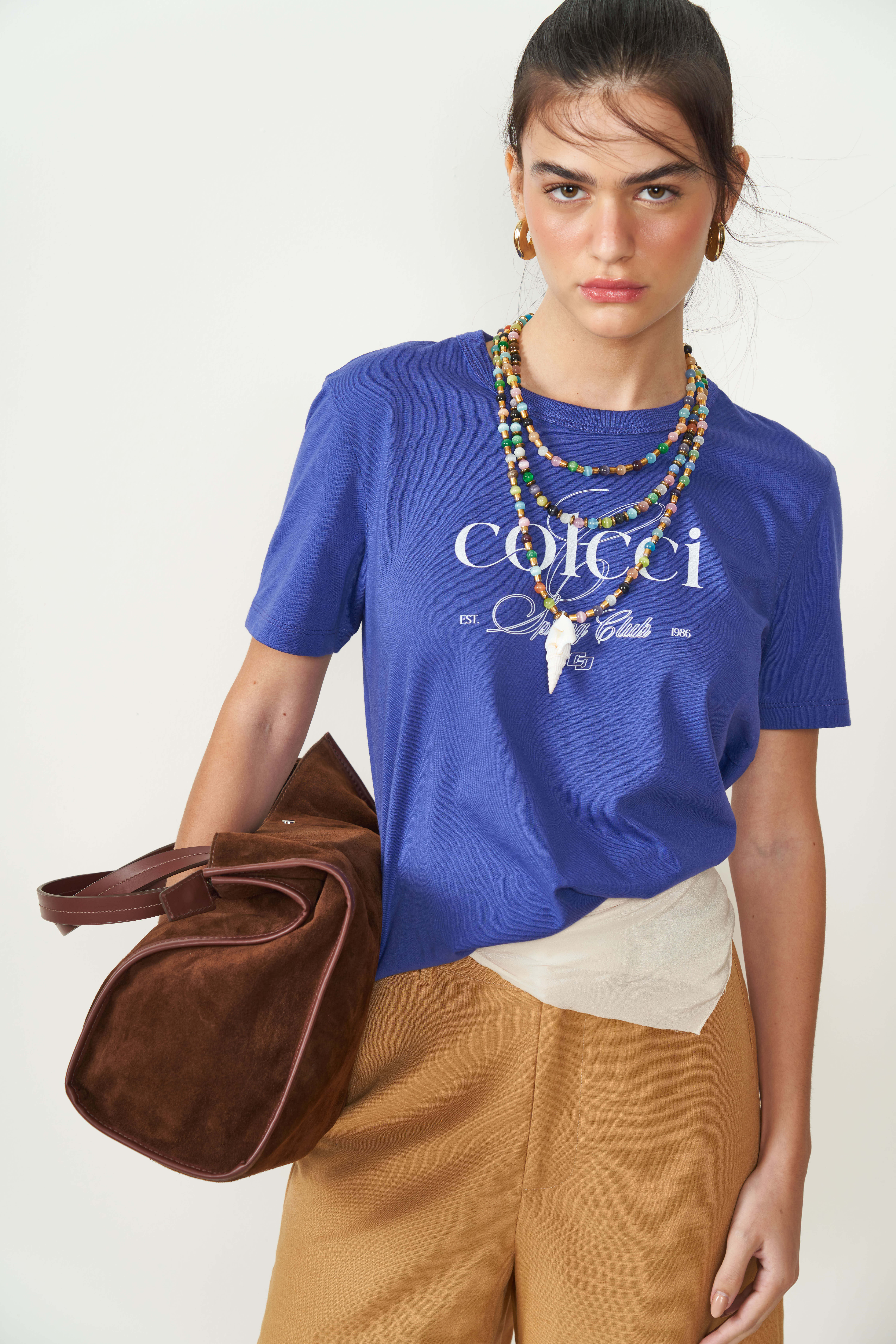 CAMISETA COLCCI G ROSA FLORINE