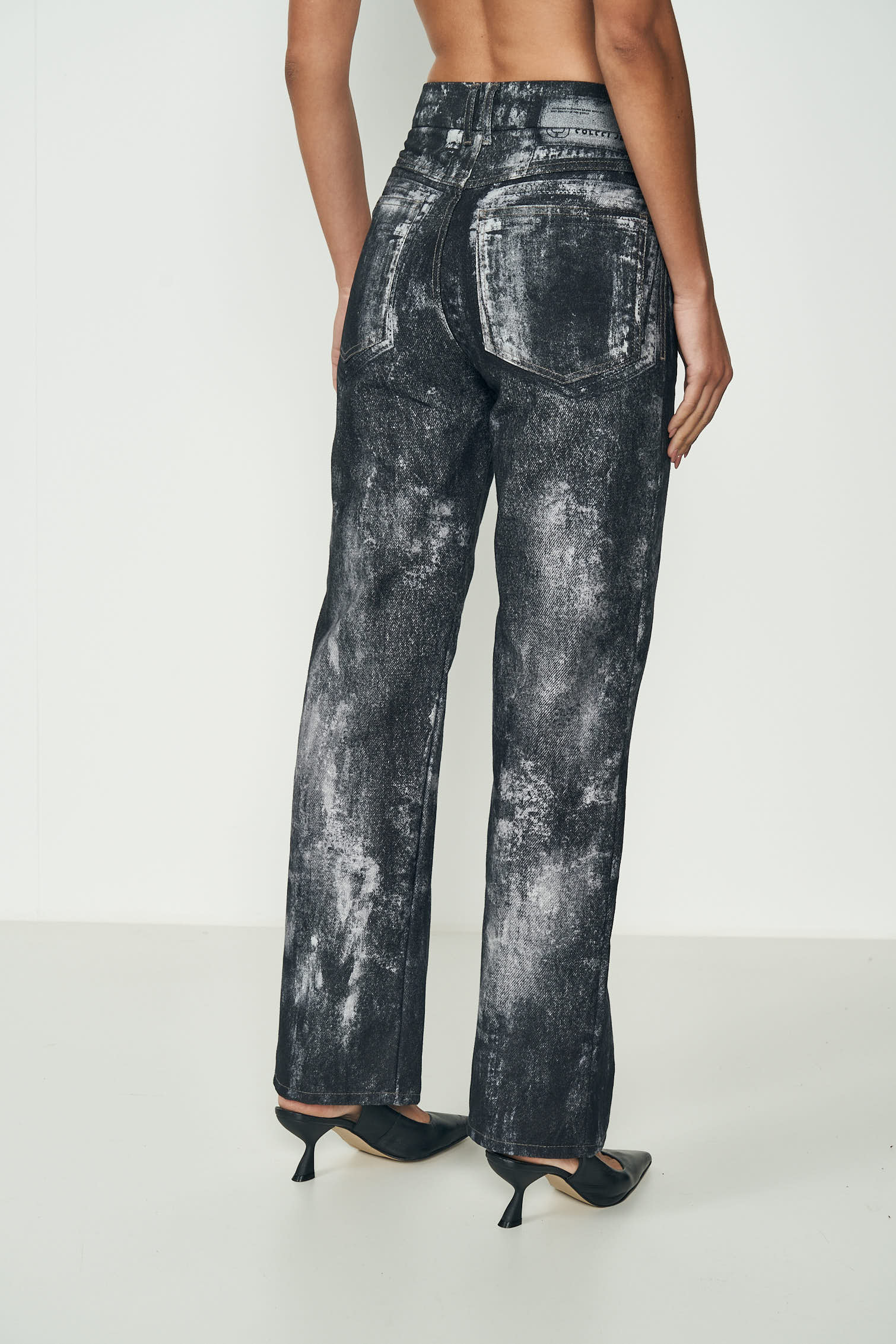 CALÇA SARJA BARCELONA ESTAMPADA 36 JEANS BLACK II