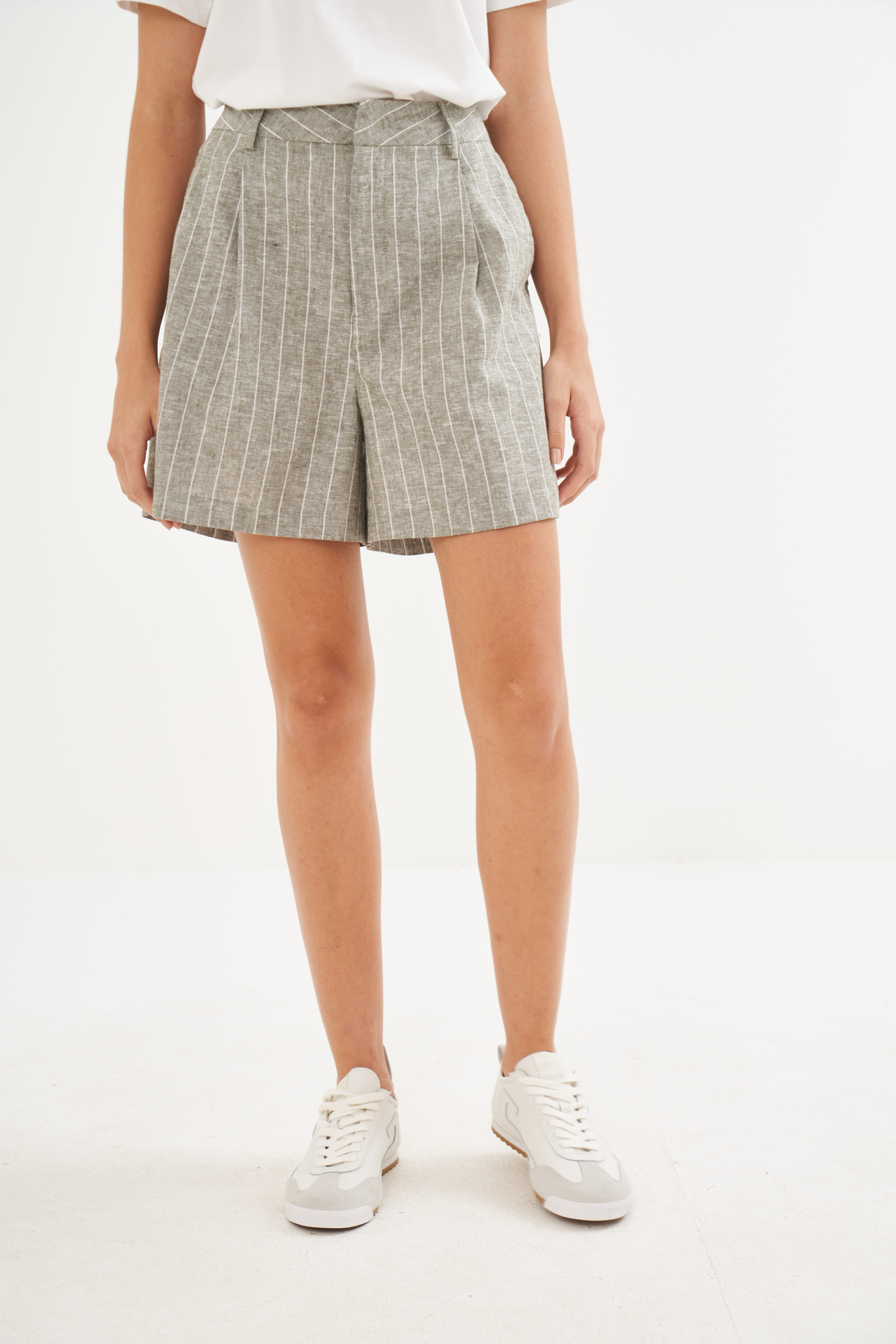 SHORT LINHO LISTRADO 36 LISTRADO VERDE