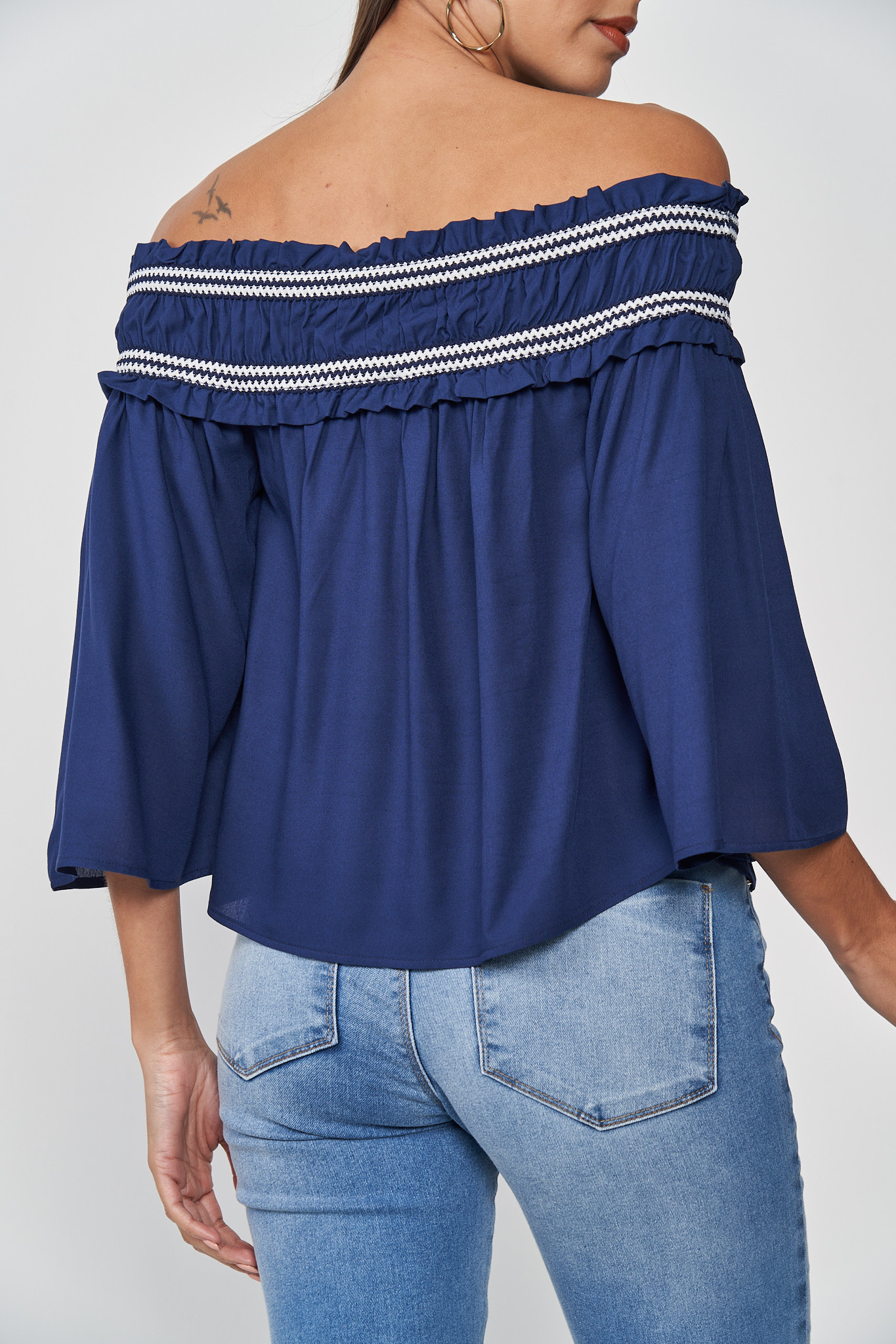 BLUSA COLCCI PP AZUL DARKNESS