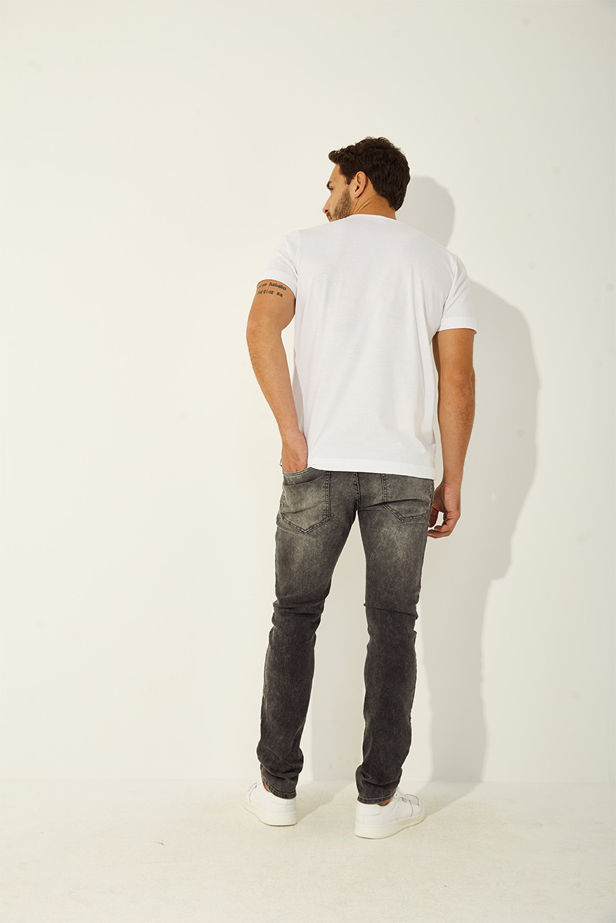 CALÇA JEANS FELIPE SKINNY 50 IND.PRETO