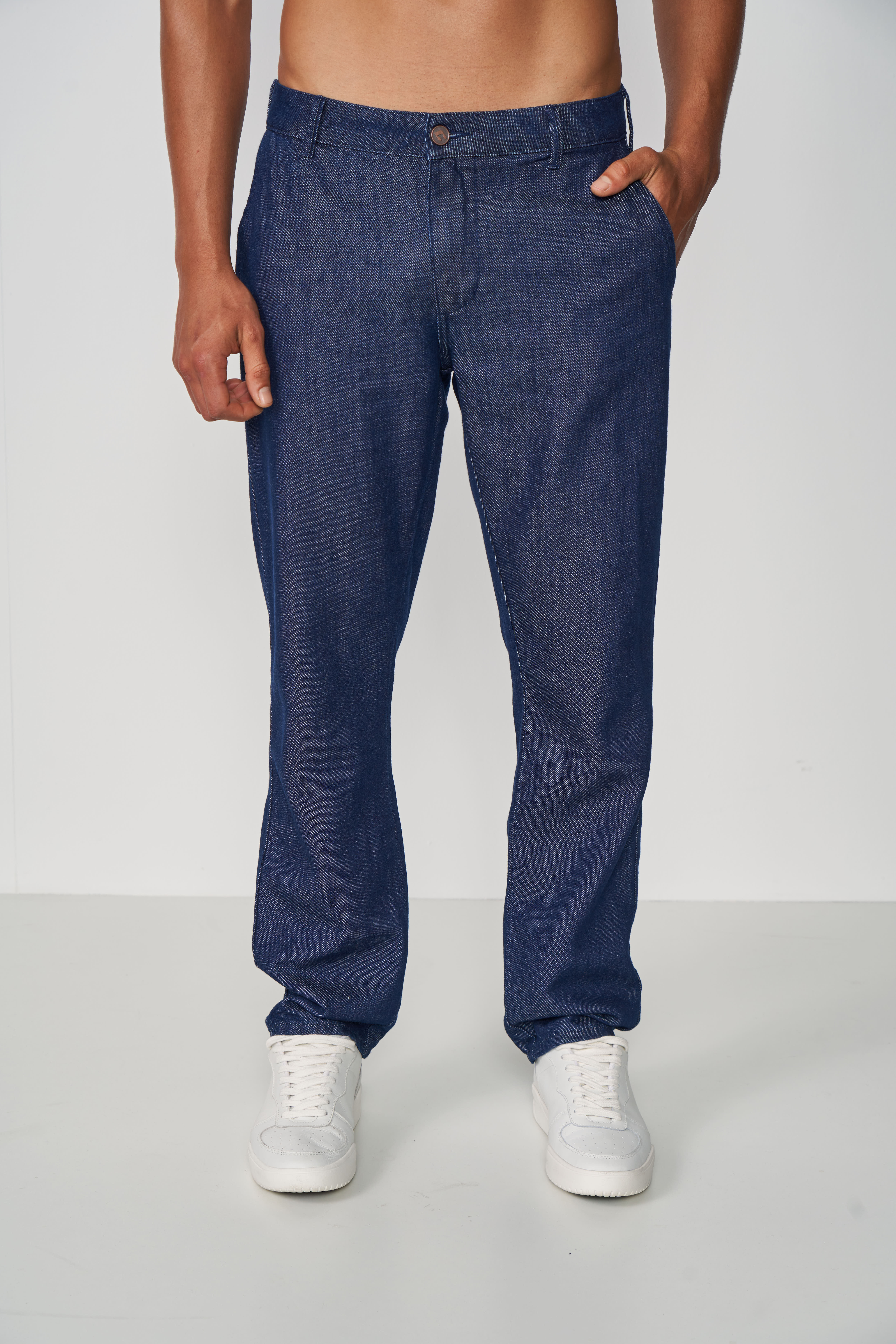 CALÇA JEANS RETA 38 INDIGO