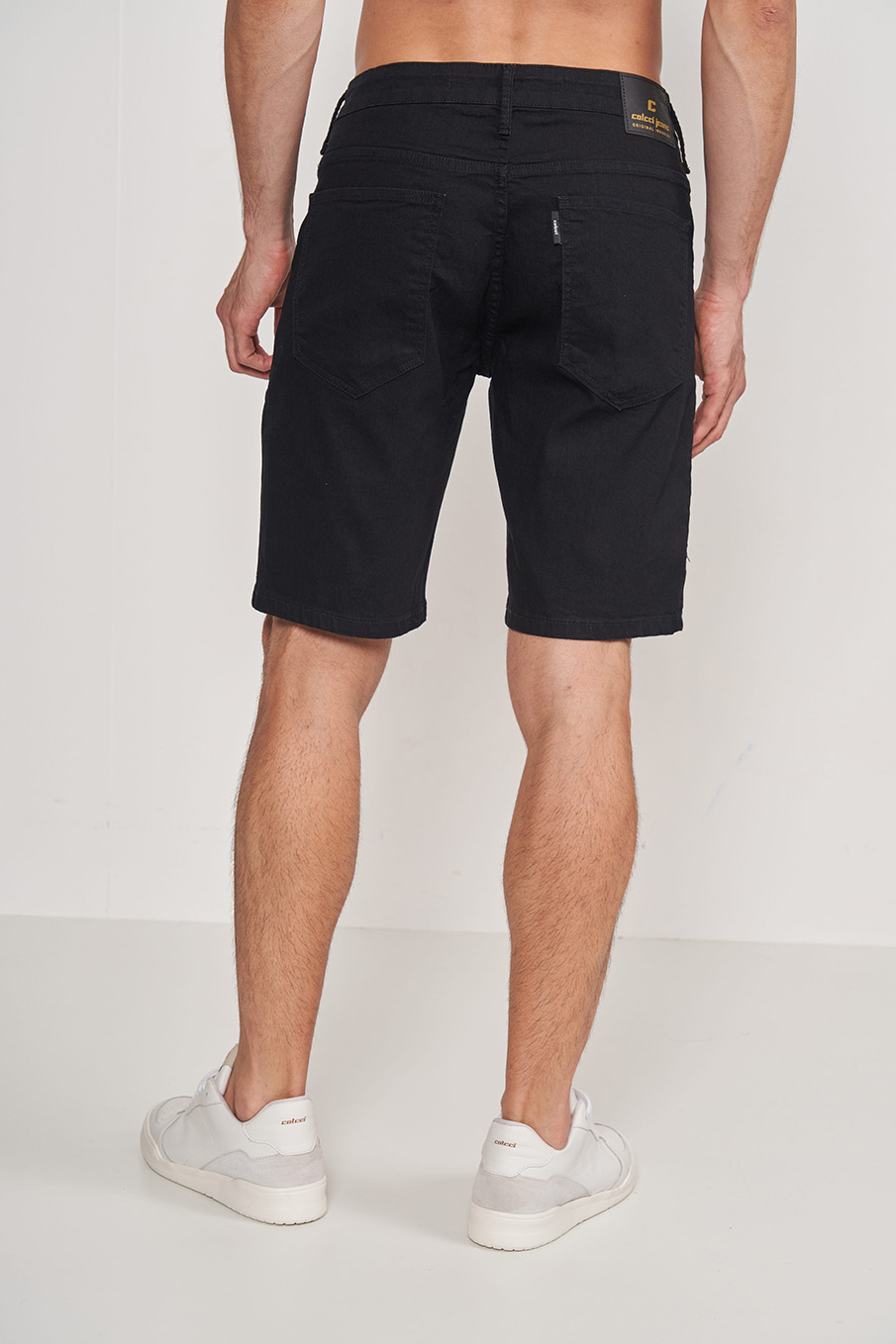 BERMUDA JEANS DAVI 38 IND.PRETO