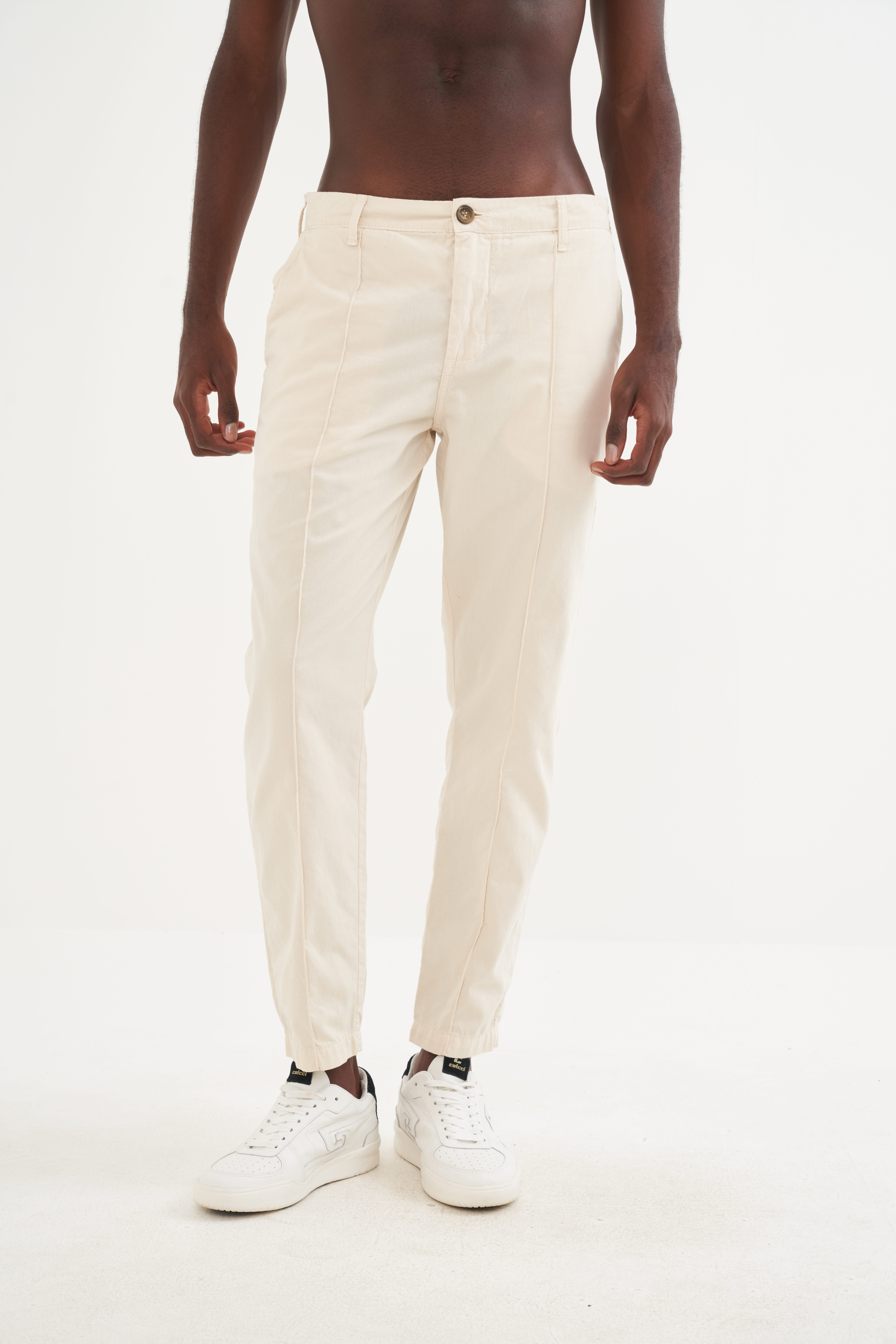 CALÇA SARJA NEW CHINO 38 BEGE ITALIAN
