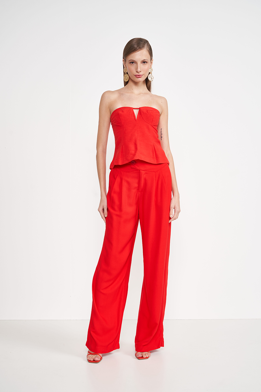 BLUSA LINHO 40 VERMELHO IFE