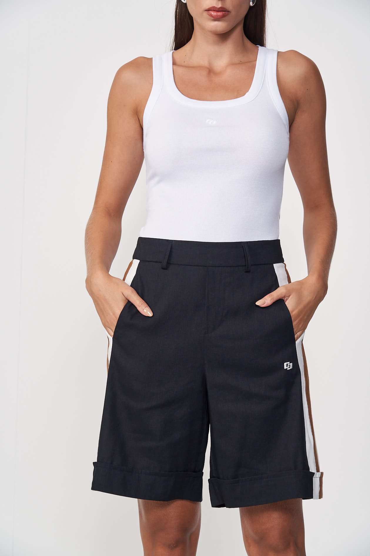 REGATA COLCCI PACK 2PEÇAS P BRANCO/PRETO