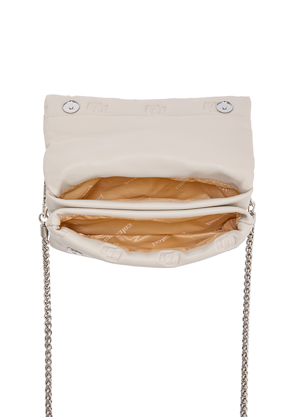 BOLSA COLCCI FEM CROSS GRAV PUFFER U BEGE TAUPE