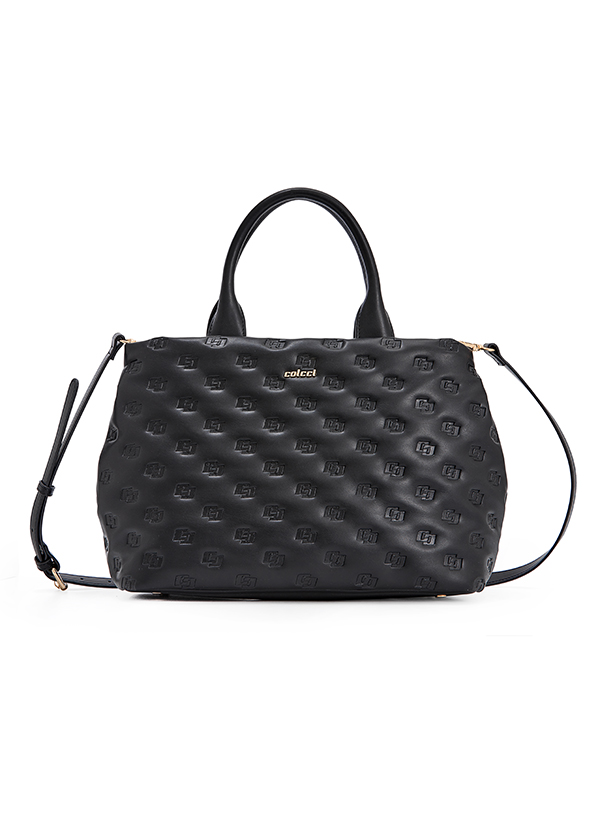BOLSA COLCCI FEM TOTE GRAV PUFFER U LARANJA RUSSET