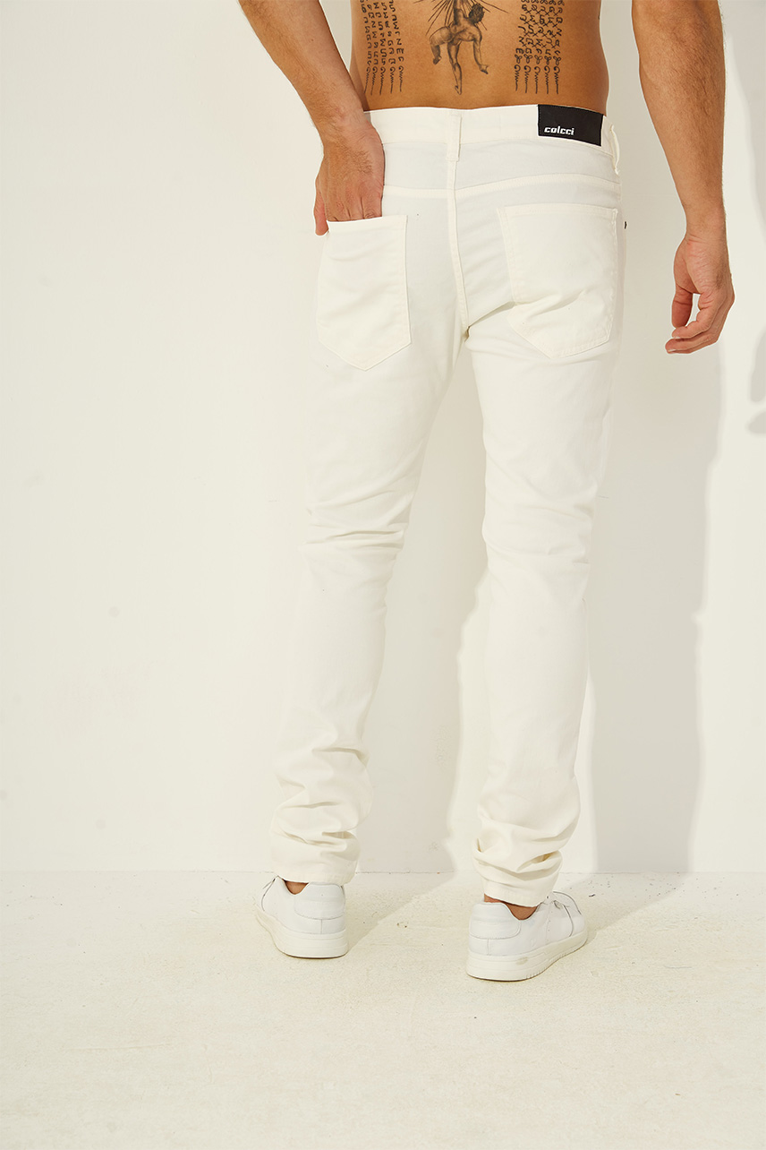CALÇA SARJA FELIPE SKINNY 40 PRETO