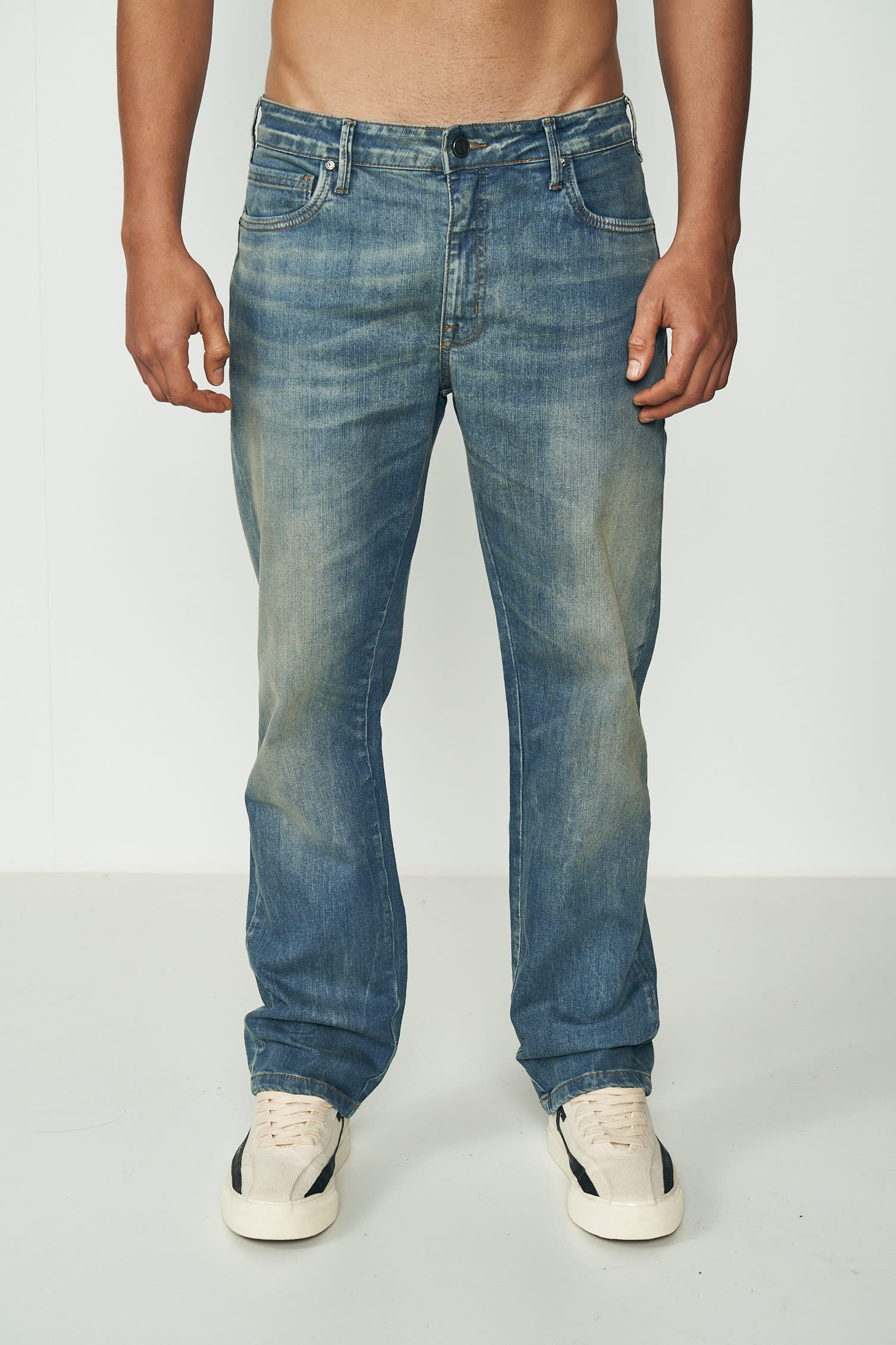 CALÇA JEANS RETA 42 INDIGO