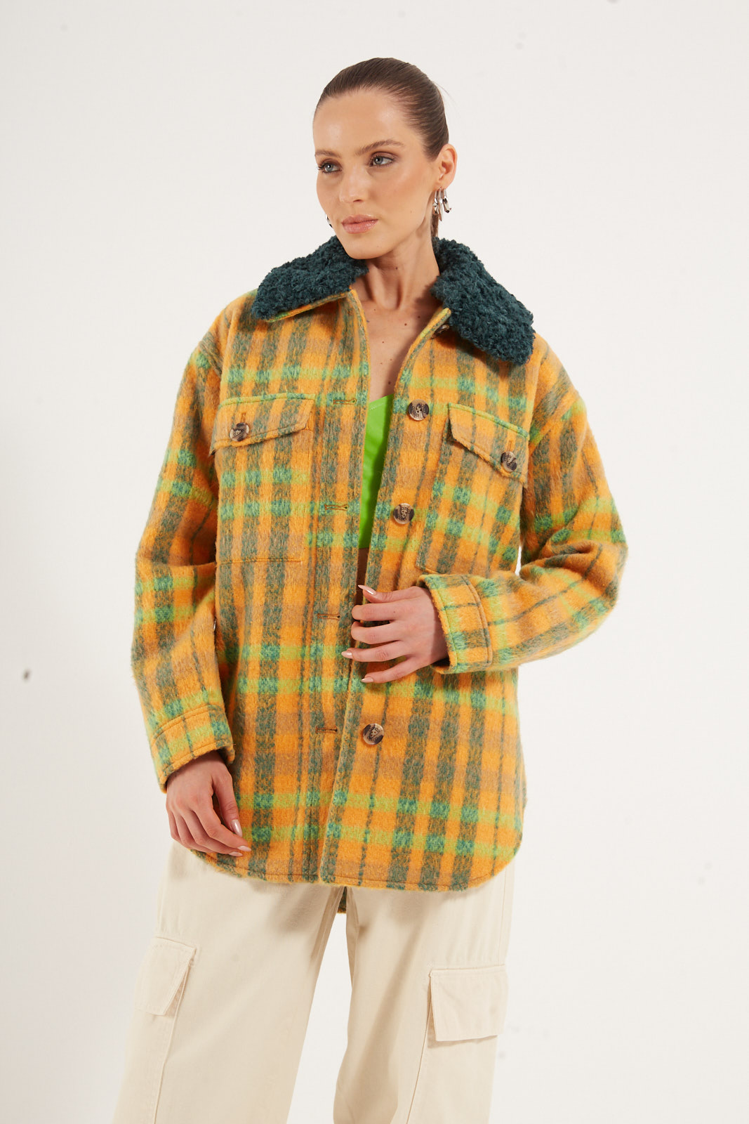 CASACO COLCCI G BEGE/VERDE/LARA