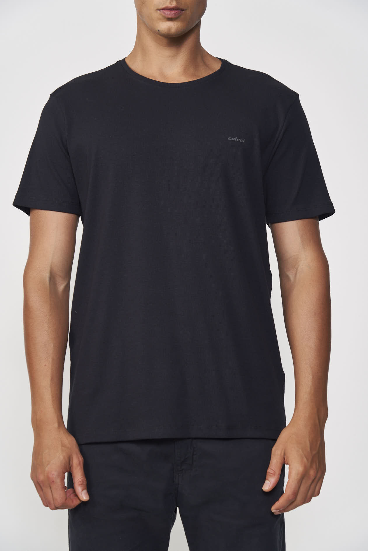 CAMISETA CANELADA G PRETO