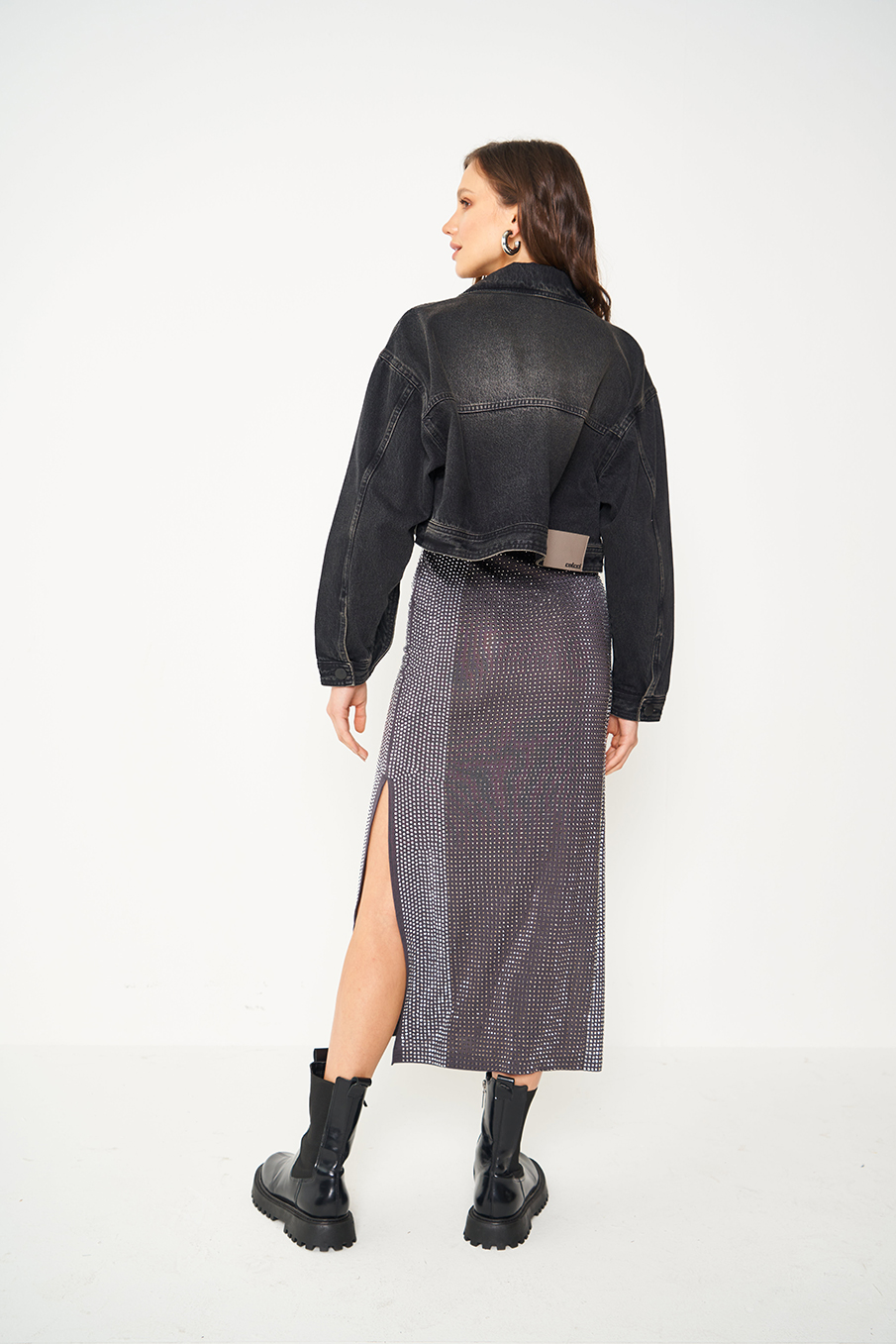 JAQUETA JEANS PP IND.PRETO