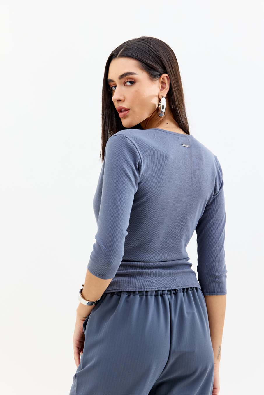 BLUSA CANELADA M PRETO