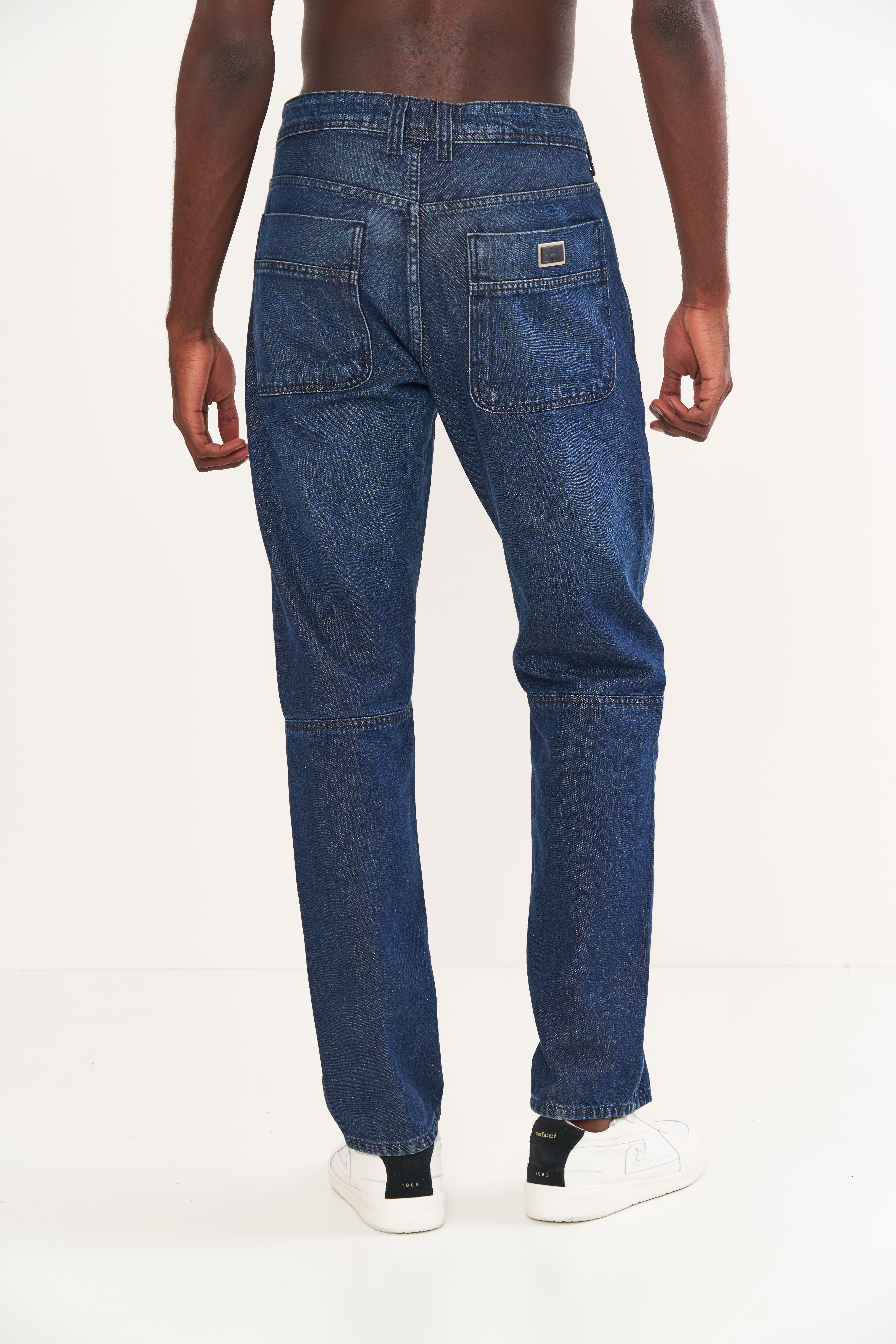 CALÇA JEANS RETA 44 INDIGO