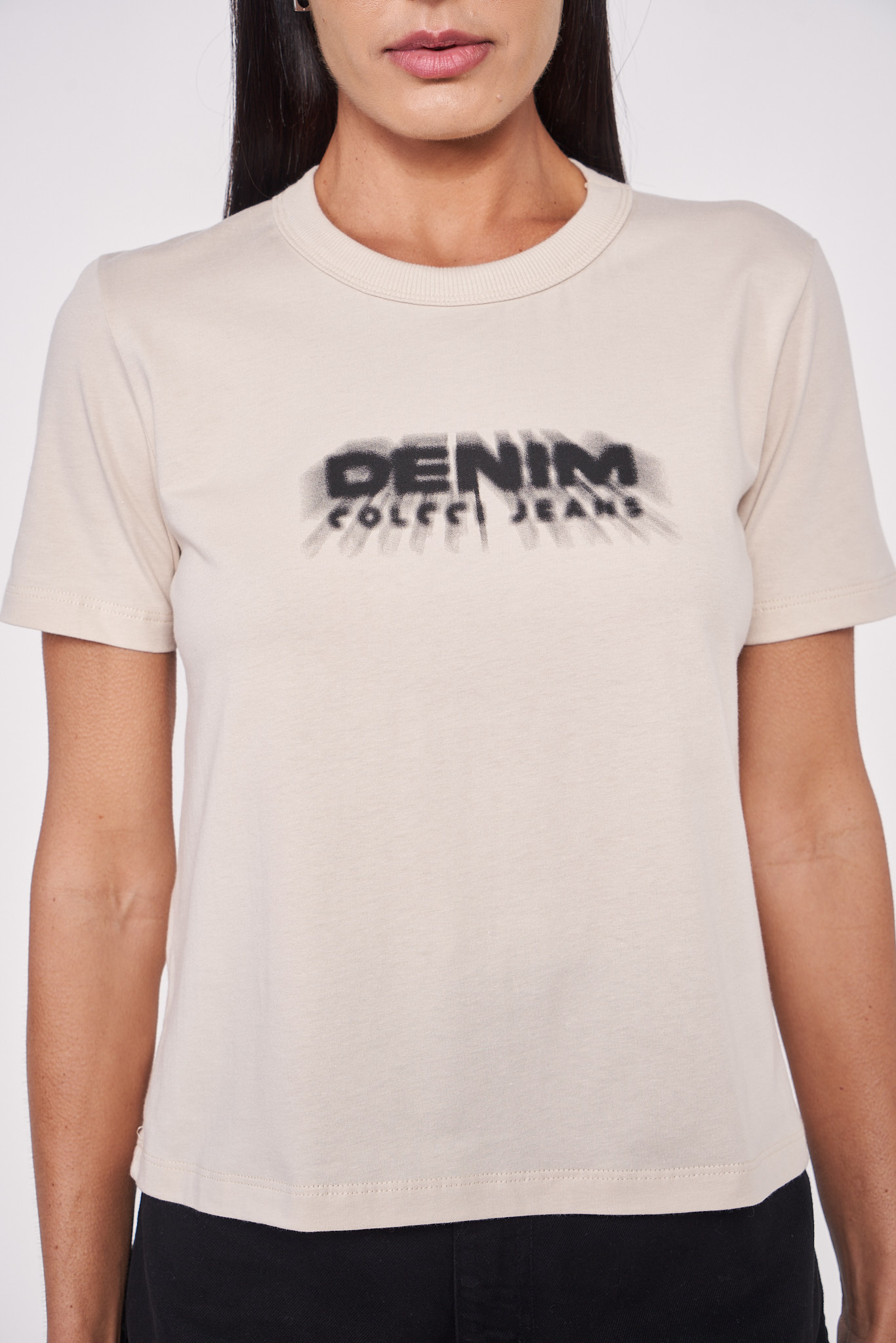 CAMISETA COLCCI JEANS G BEGE TAUPE