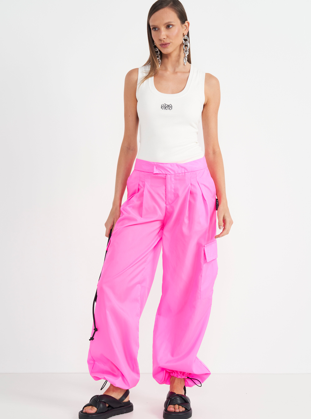 CALÇA COLCCI 40 ROSA GAMIS