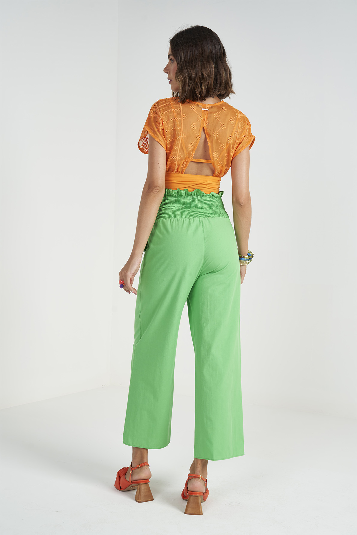 BLUSA BORDADA M LARANJA YAM