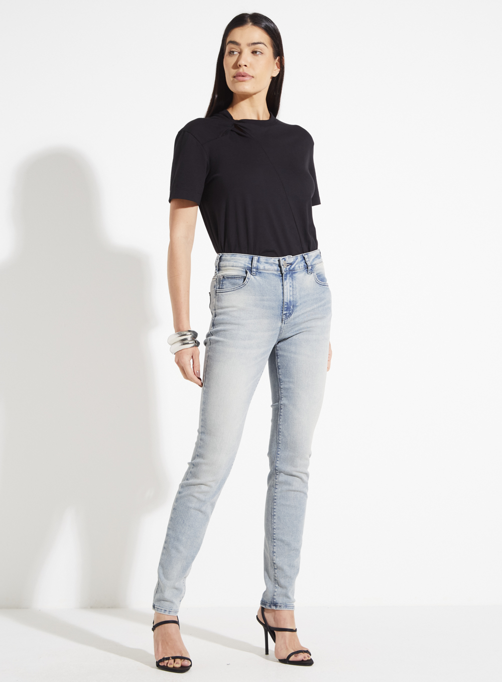 CALÇA JEANS MARISA SKINNY 46 INDIGO