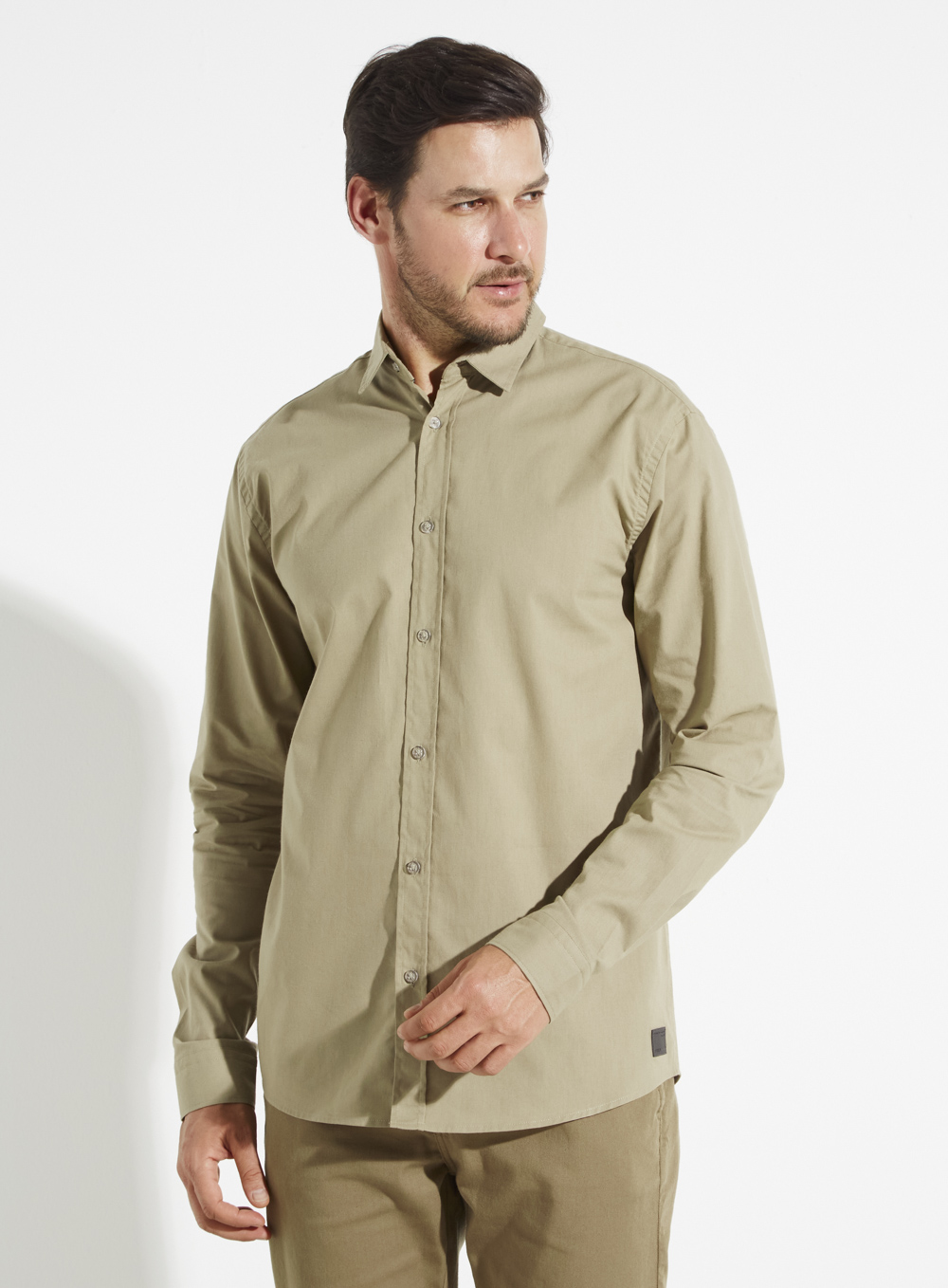 CAMISA RELAX M BEGE MISK