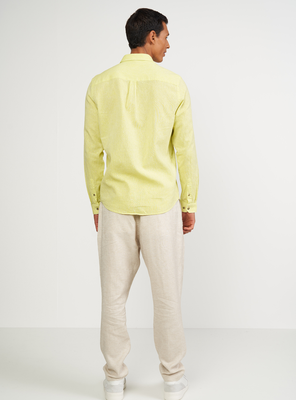 CAMISA LINHO RELAX M AMARELO FOCAIS