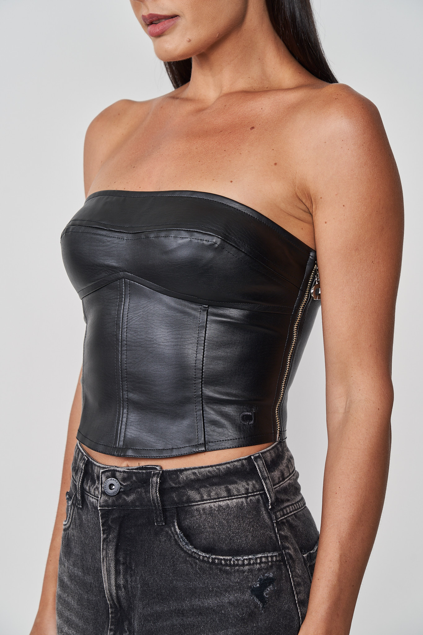 BLUSA COLCCI JEANS G PRETO