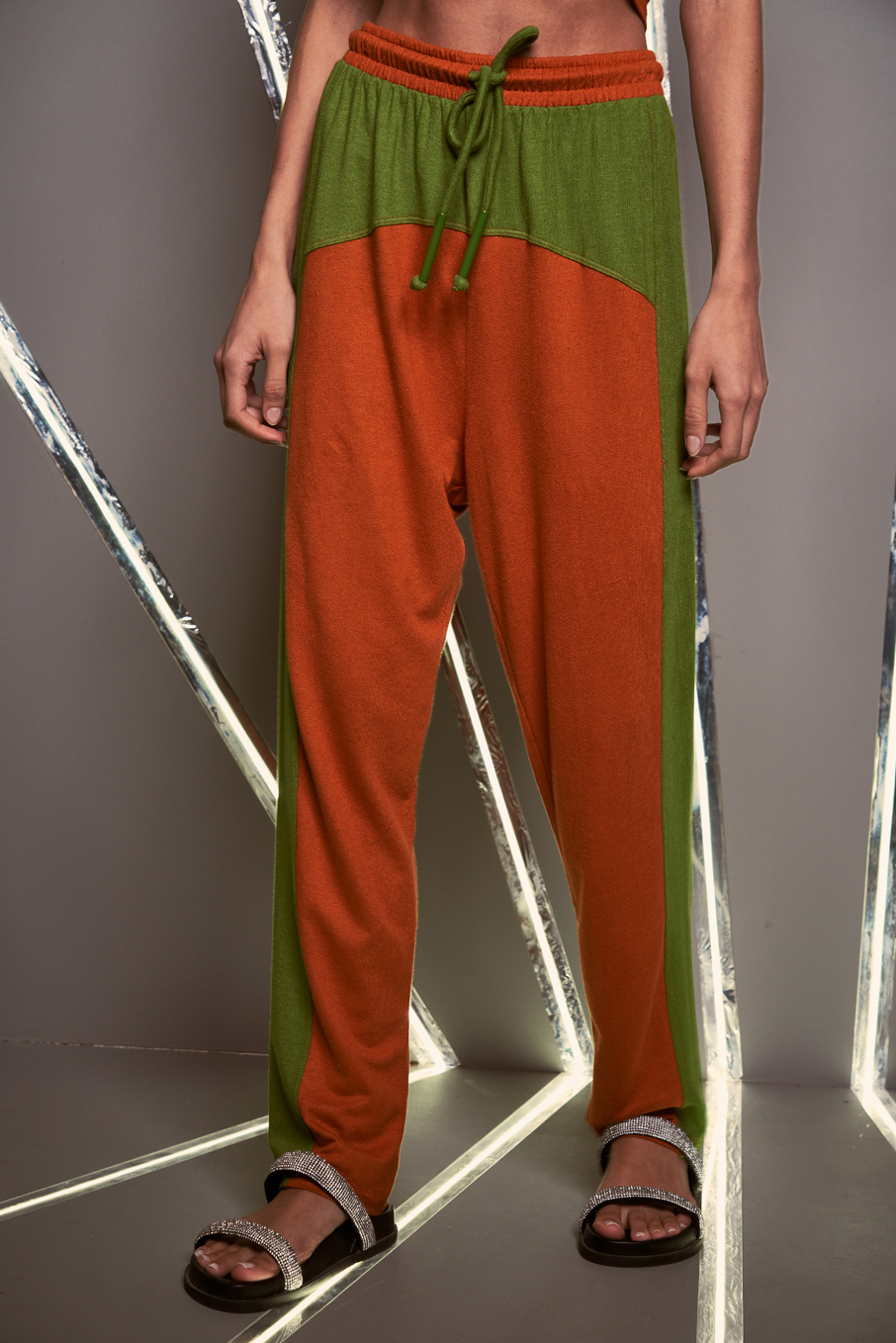 CALÇA LINHO M ORANGE AND GREE